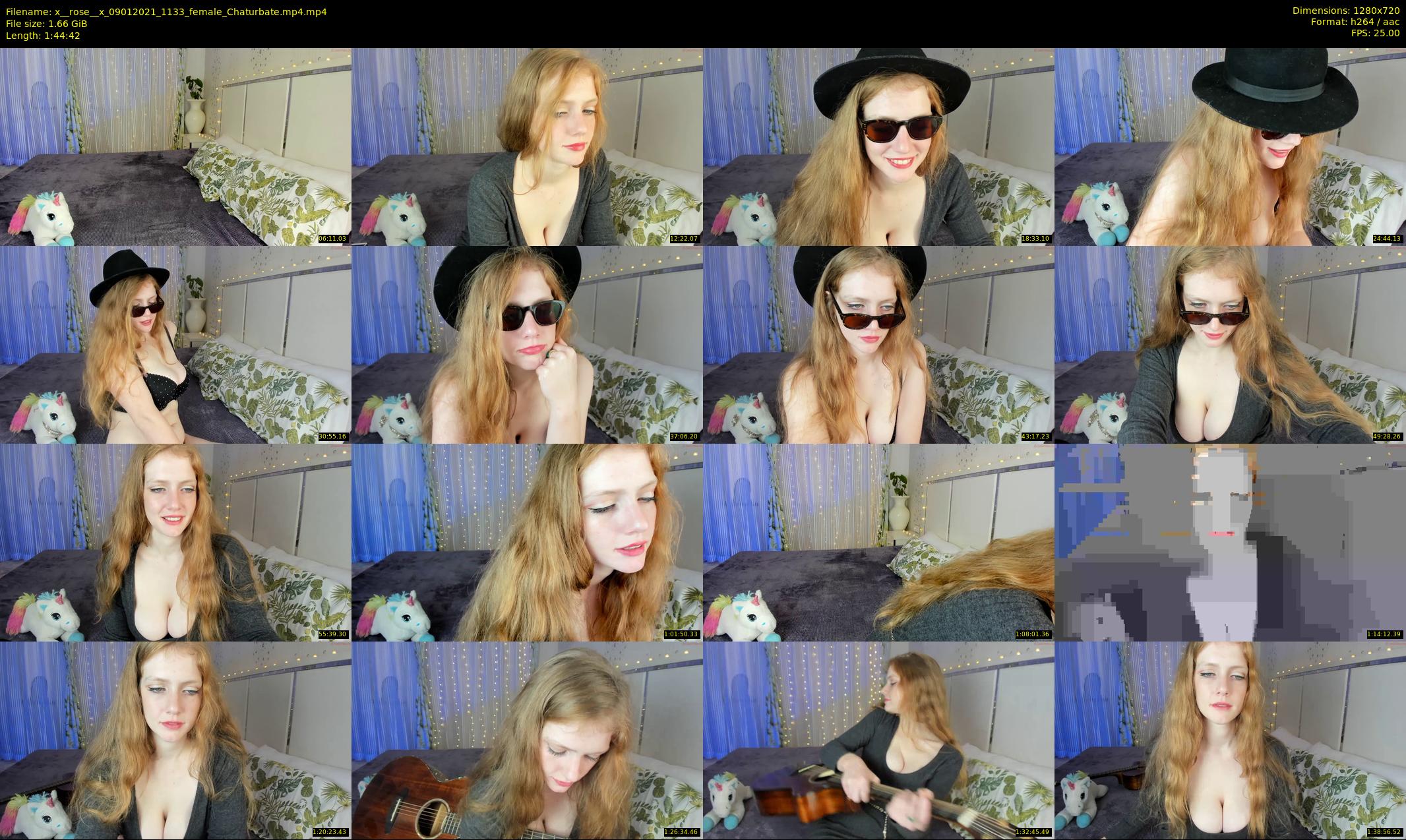 x__rose__x — 105 minute Chaturbate female cam show recording, 720p, Jan 9, 2021