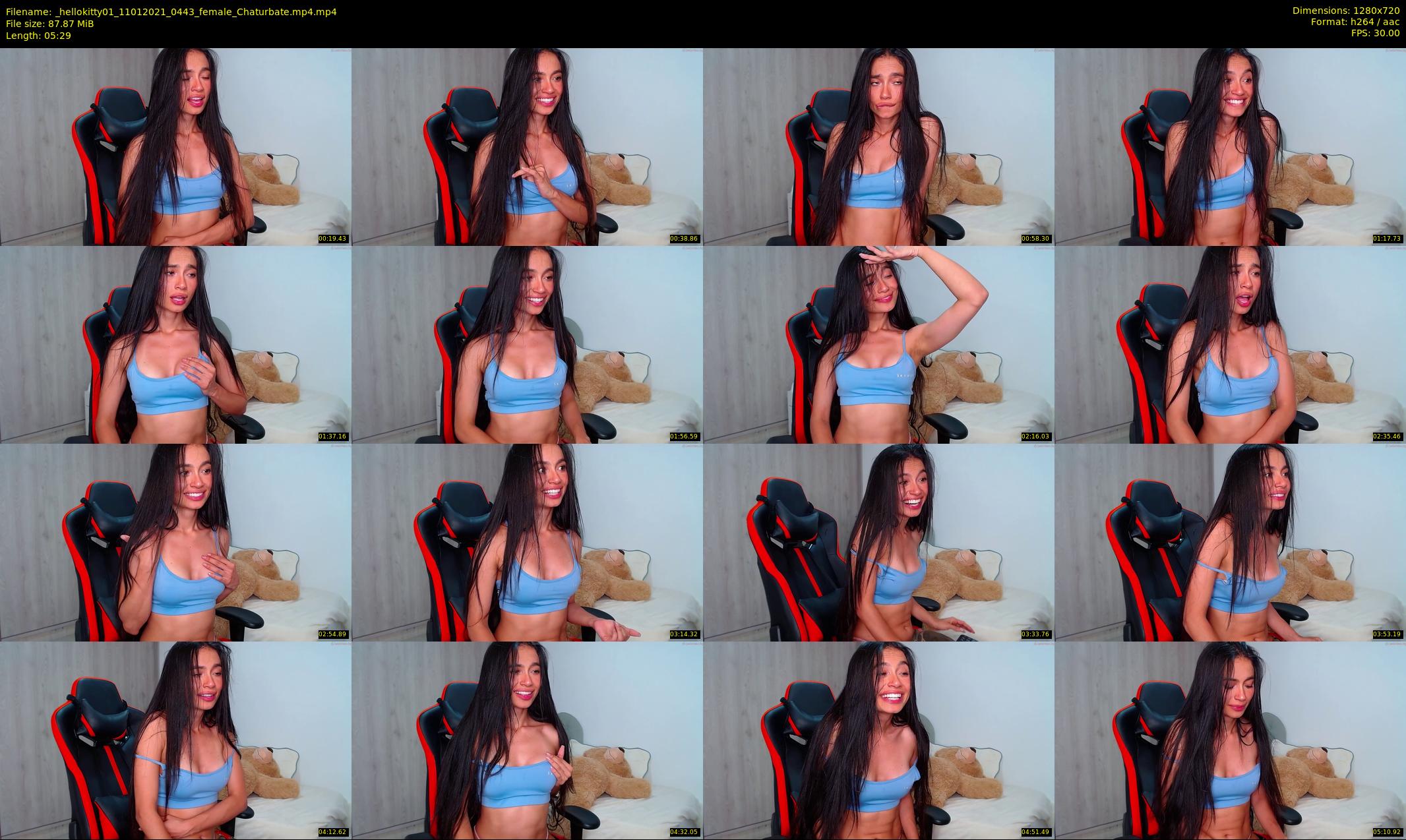 _hellokitty01 — 6 minute Chaturbate female cam show recording, 720p, Jan 11, 2021