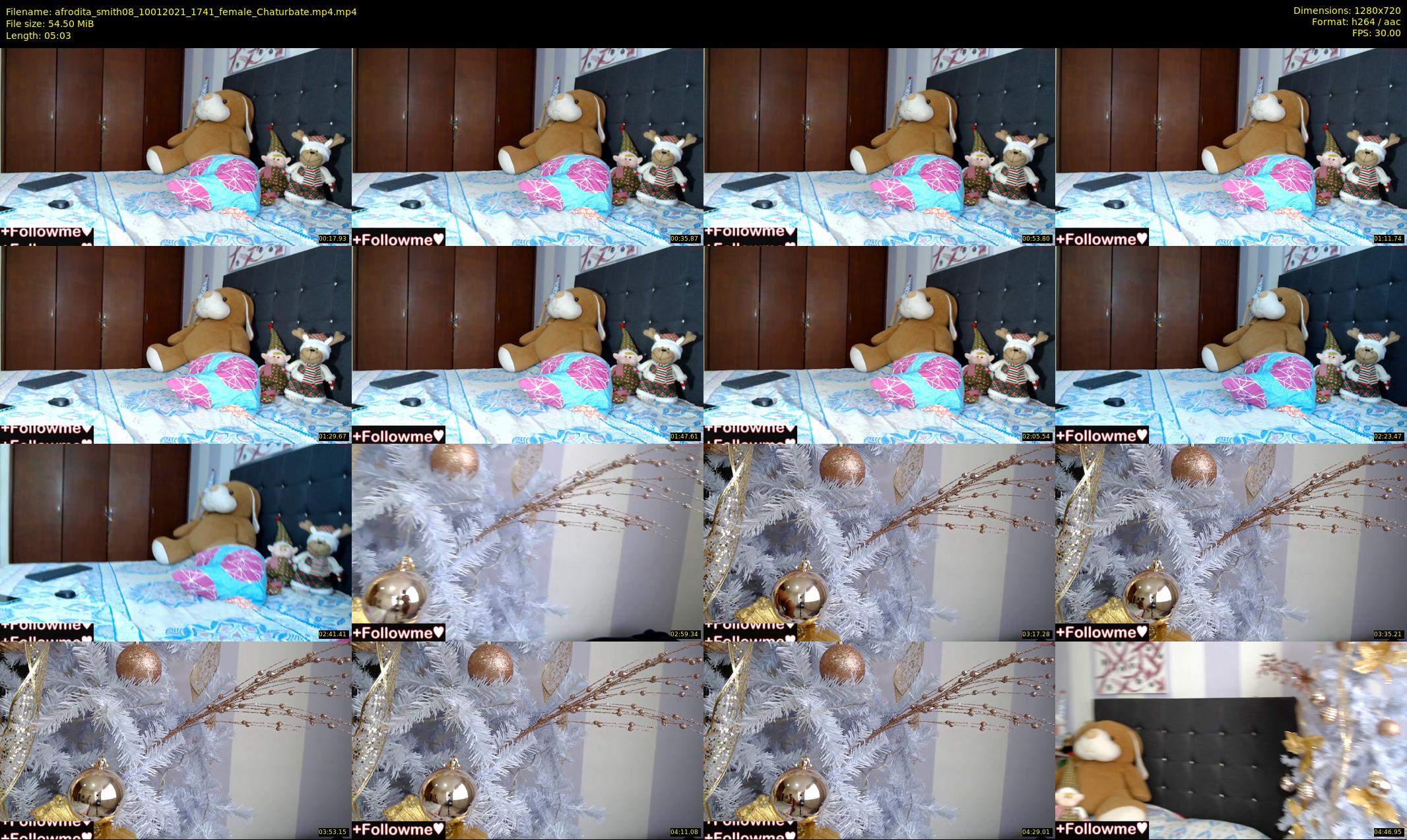 afrodita_smith08 — 6 minute Chaturbate female cam show recording, 720p, Jan 10, 2021