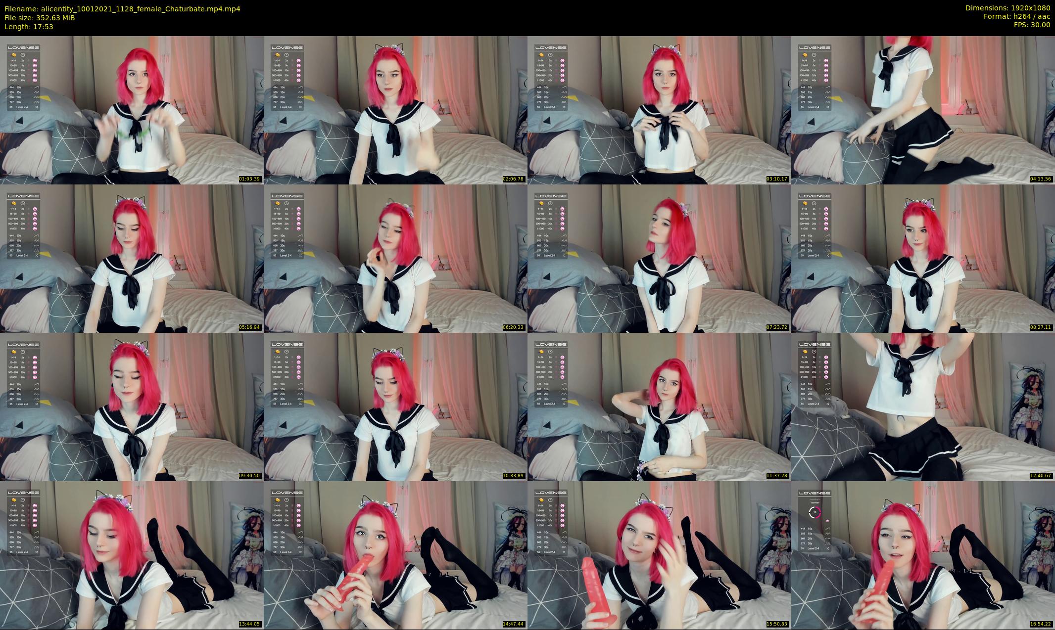 alicentity — 18 minute Chaturbate female cam show recording, 1080p, Jan 10, 2021