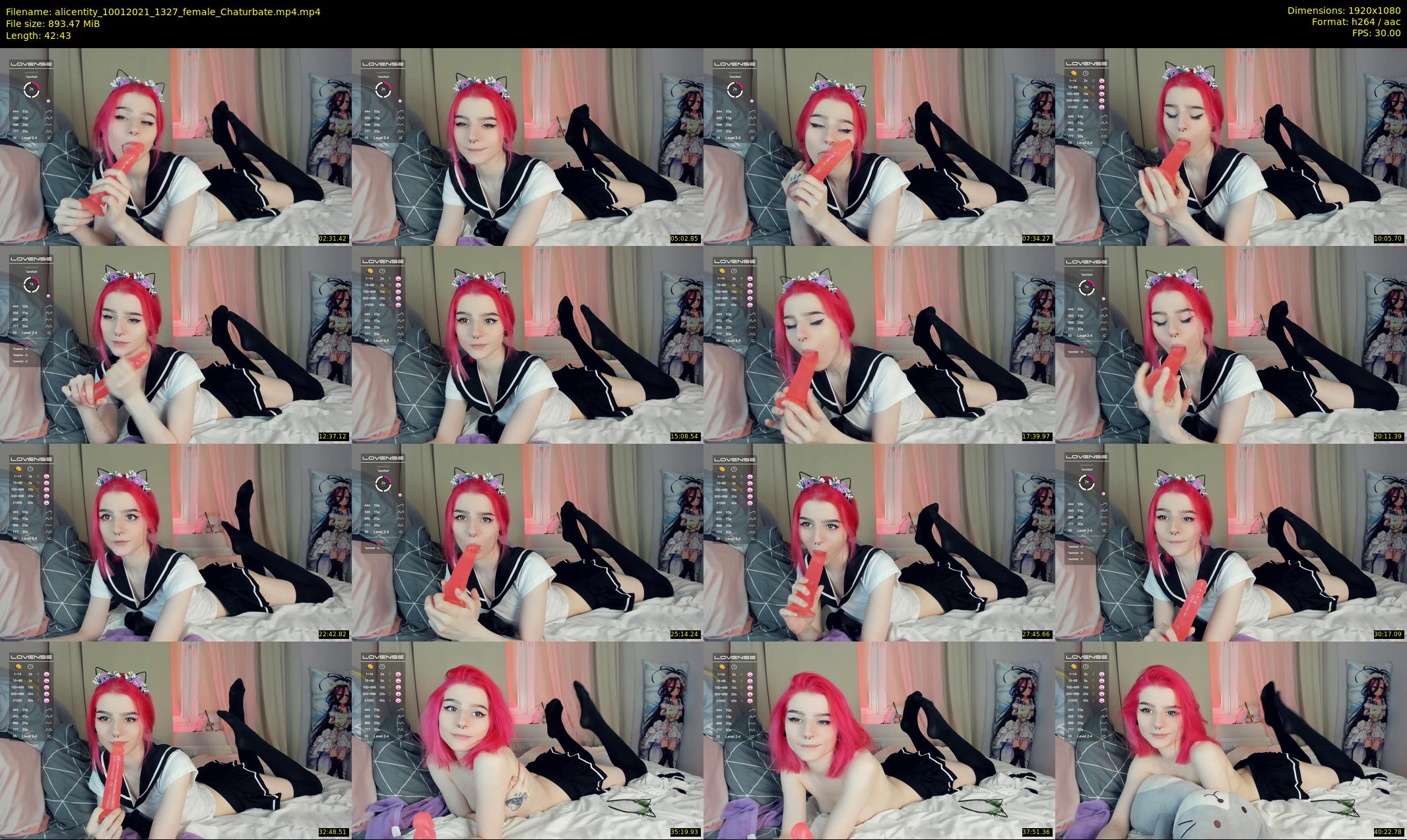 alicentity — 43 minute Chaturbate female cam show recording, 1080p, Jan 10, 2021