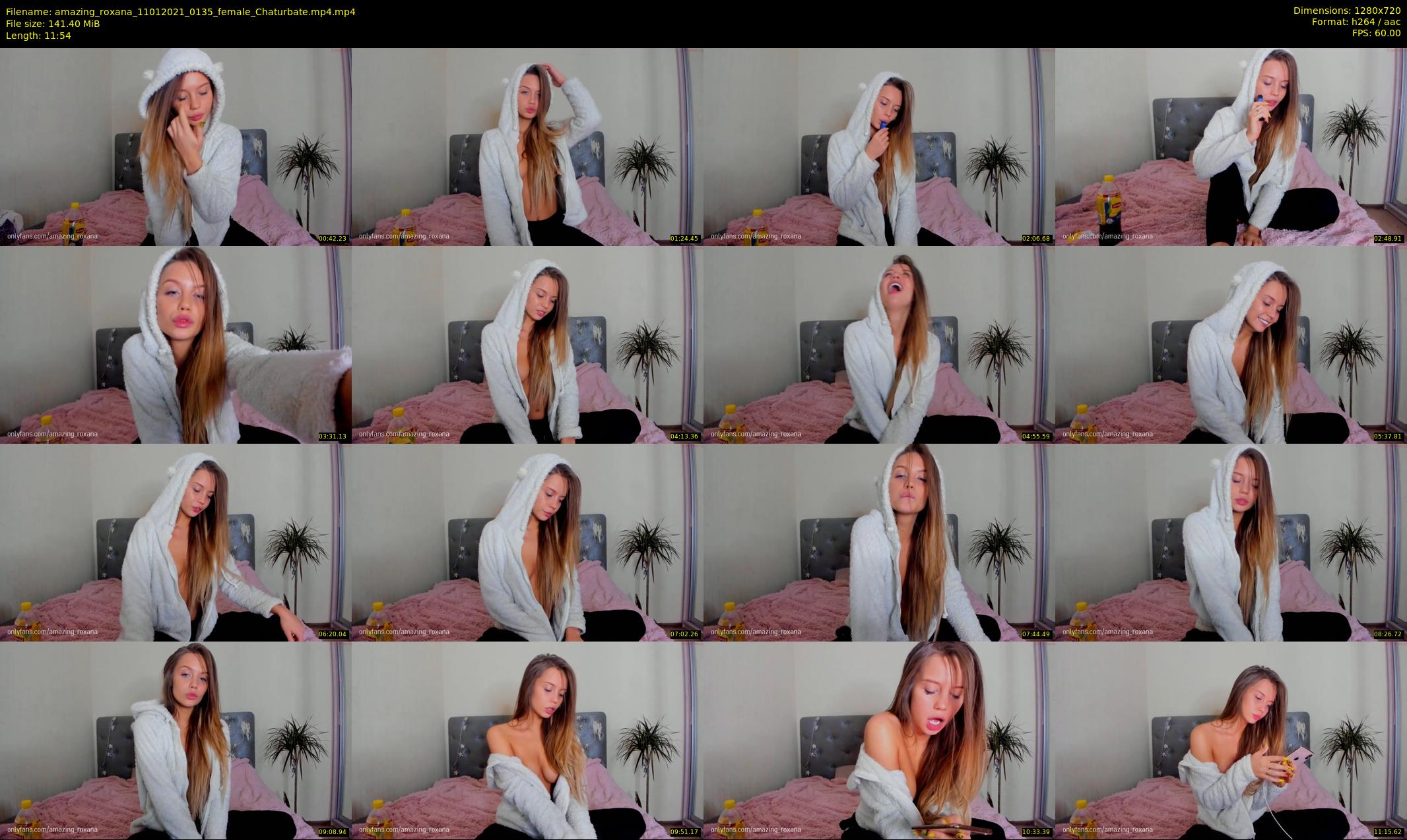 amazing_roxana — 12 minute Chaturbate female cam show recording, 720p, Jan 11, 2021