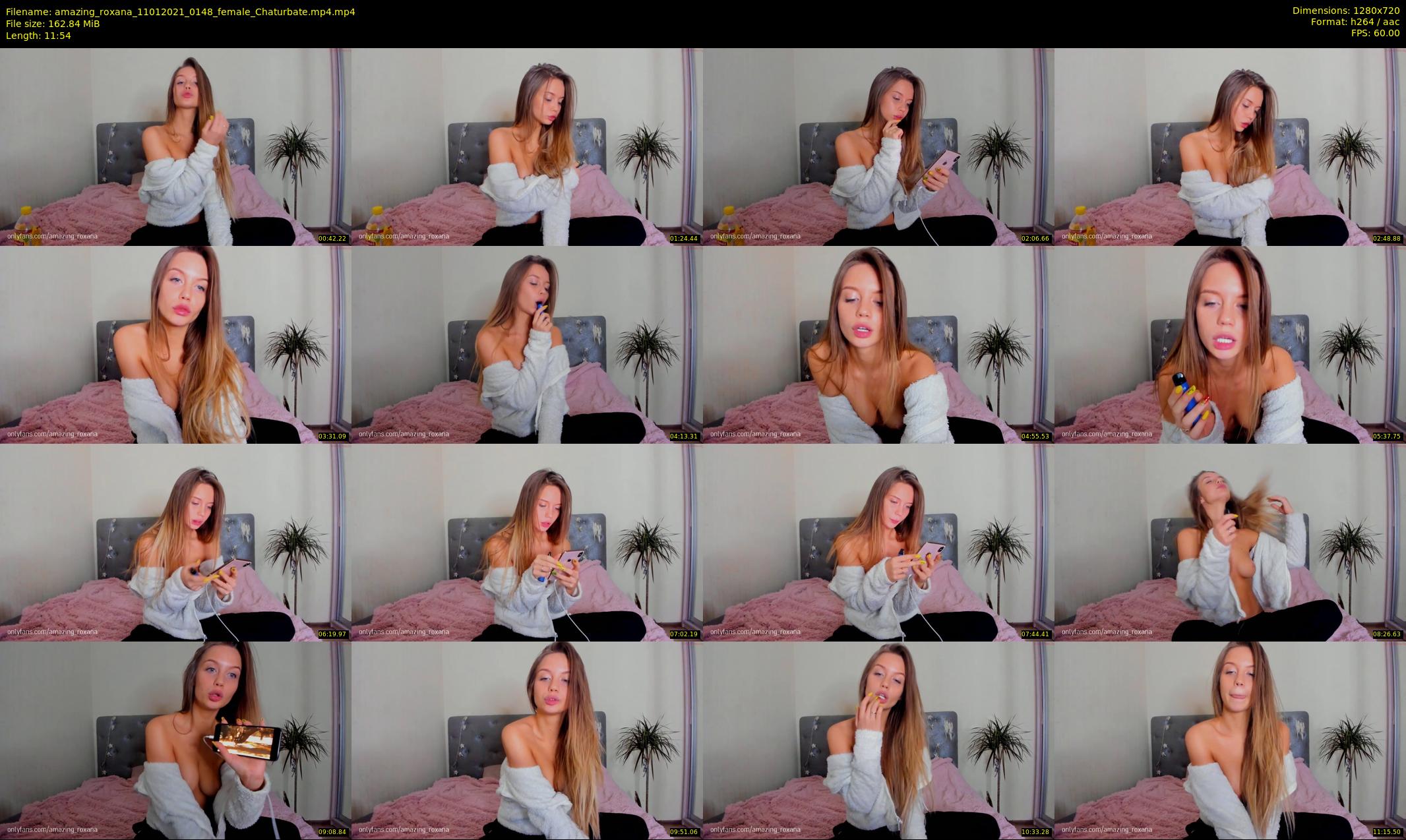 amazing_roxana — 12 minute Chaturbate female cam show recording, 720p, Jan 11, 2021