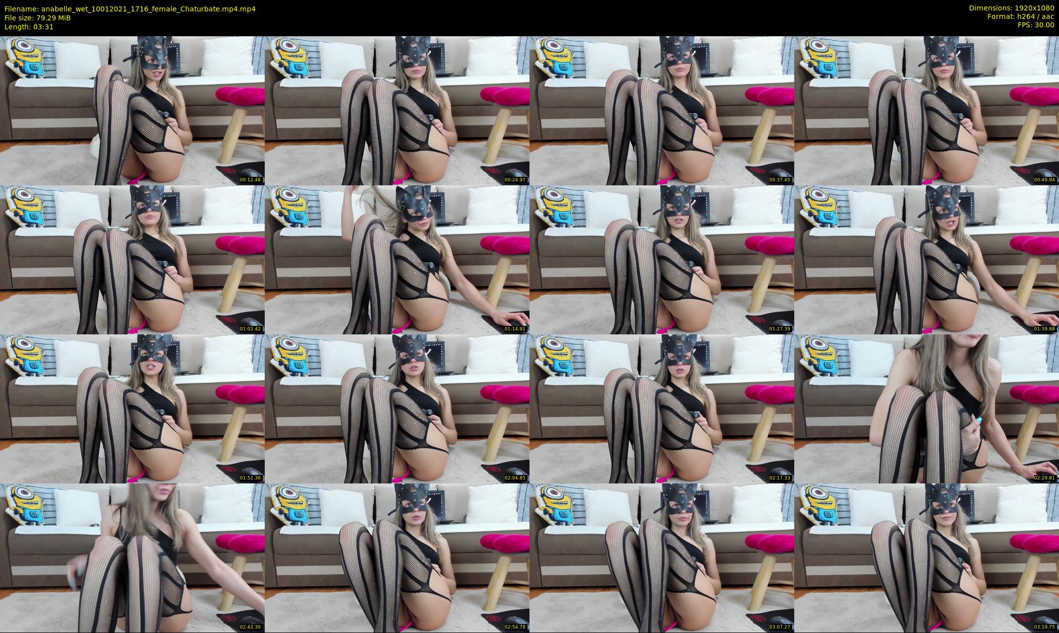 anabelle_wet — 4 minute Chaturbate female cam show recording, 1080p, Jan 10, 2021
