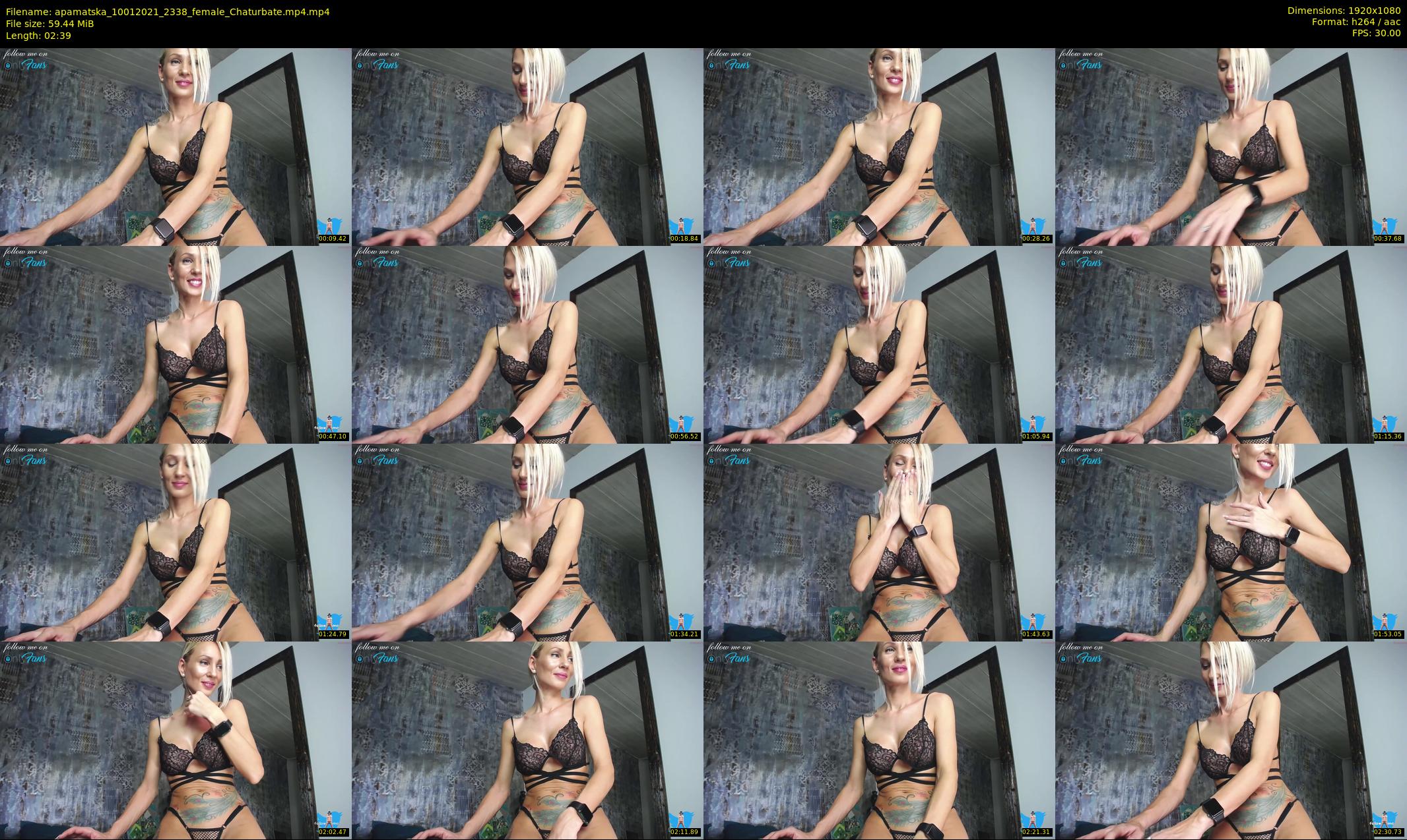 apamatska — 3 minute Chaturbate female cam show recording, 1080p, Jan 10, 2021