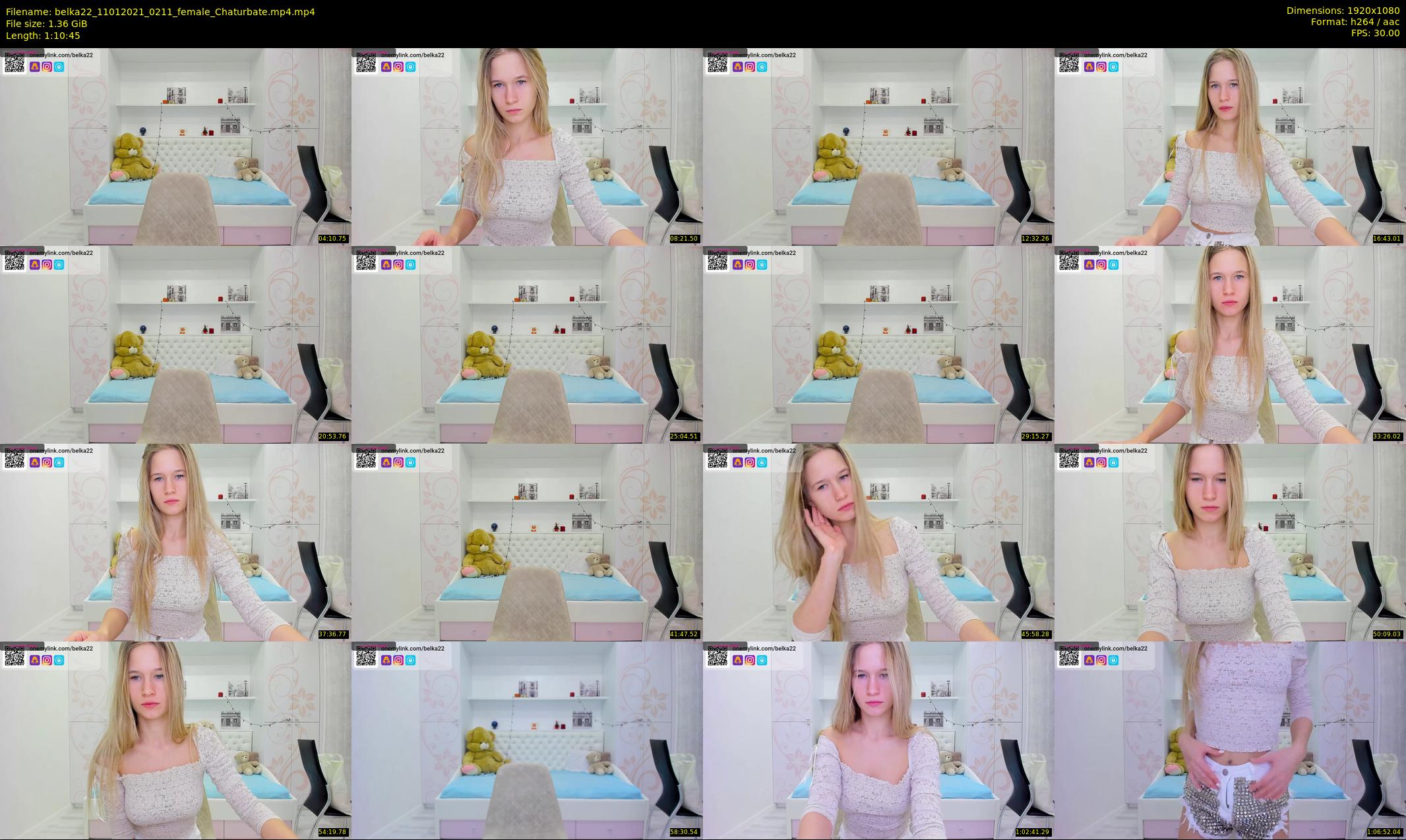 belka22 — 71 minute Chaturbate female cam show recording, 1080p, Jan 11, 2021