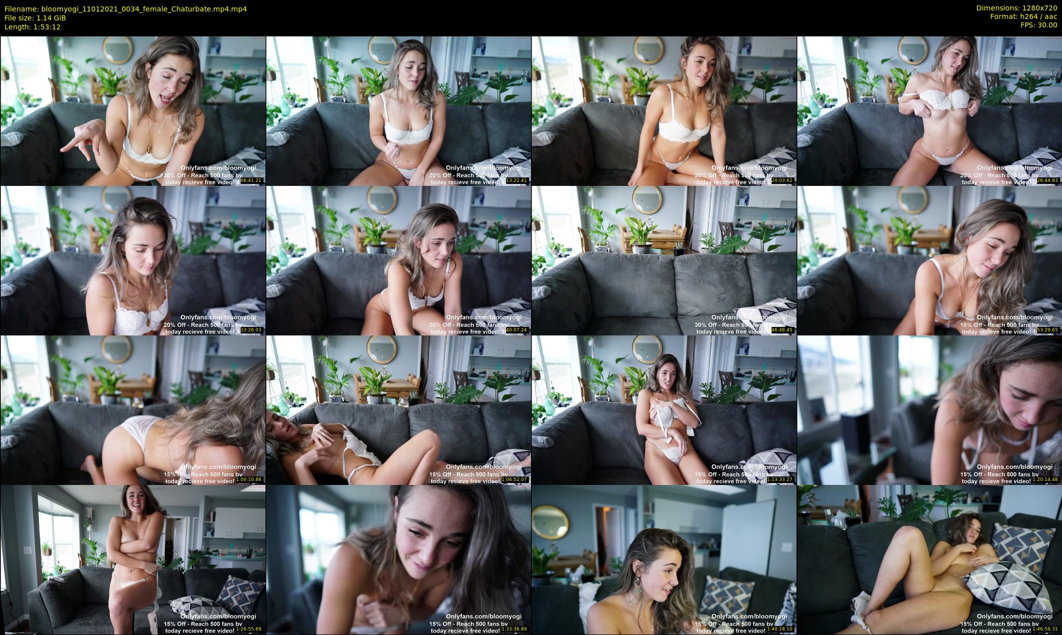 bloomyogi — 114 minute Chaturbate female cam show recording, 720p, Jan 11, 2021