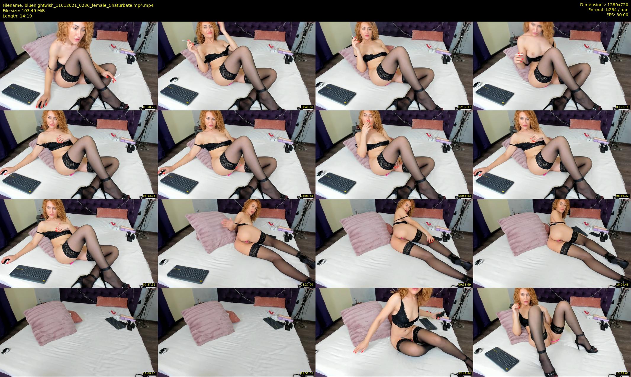 bluenightwish — 15 minute Chaturbate female cam show recording, 720p, Jan 11, 2021