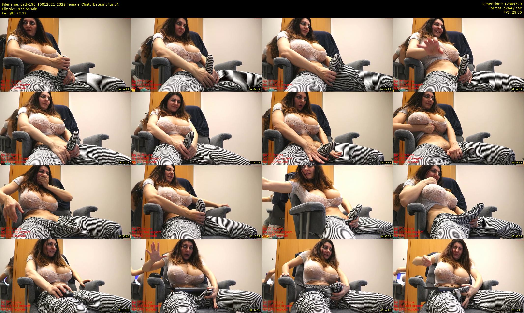 catty190 — 23 minute Chaturbate female cam show recording, 720p, Jan 10, 2021