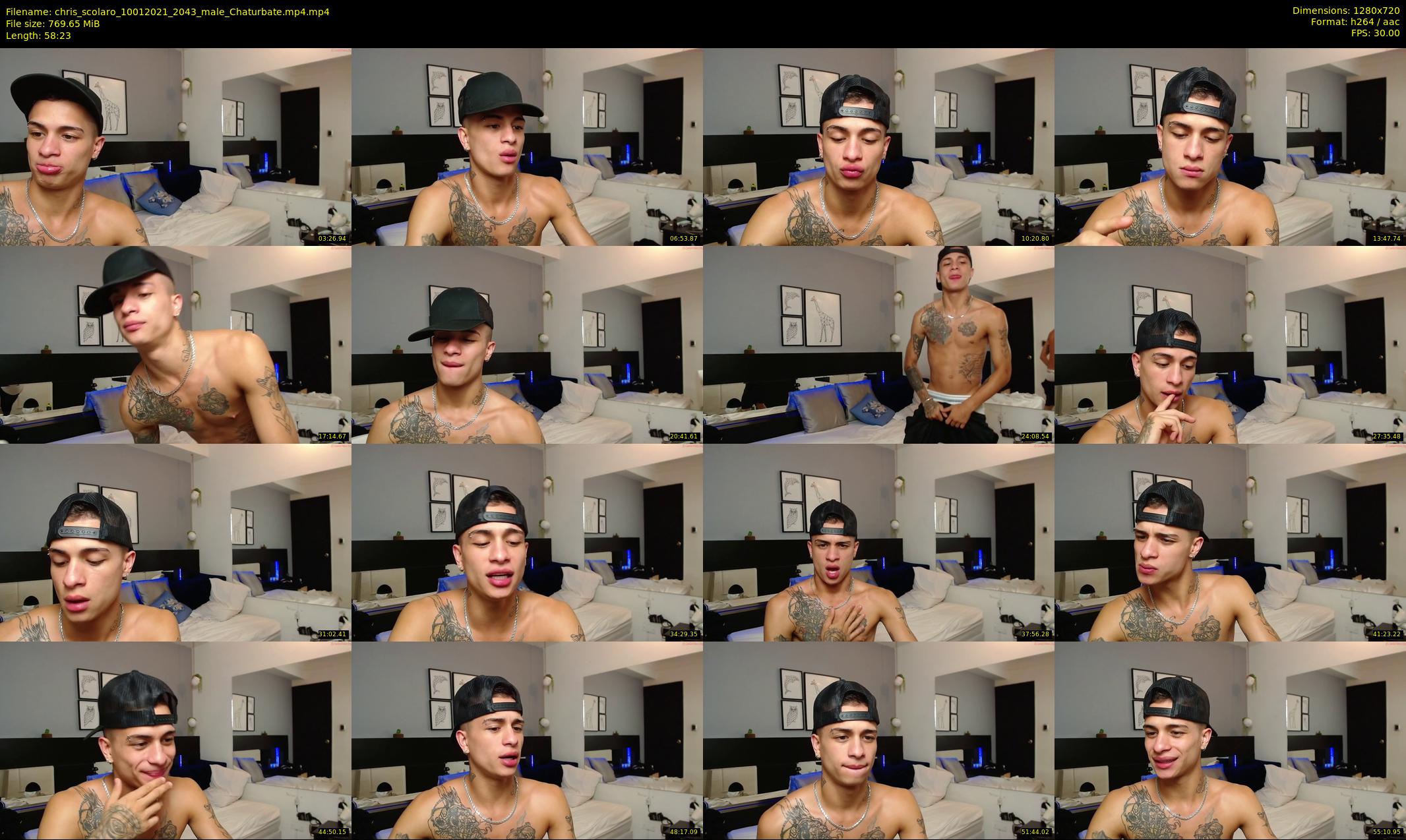 chris_scolaro — 59 minute Chaturbate male cam show recording, 720p, Jan 10, 2021
