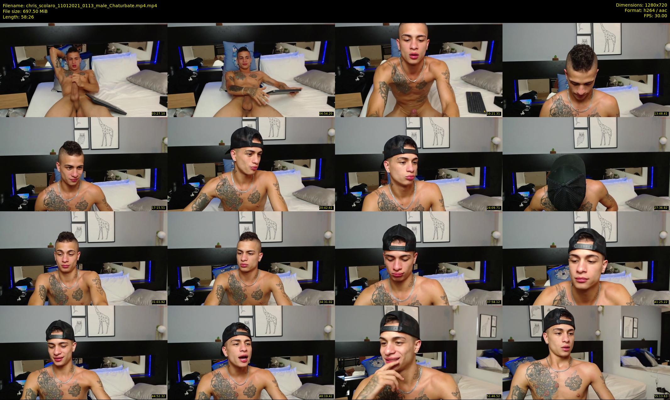 chris_scolaro — 59 minute Chaturbate male cam show recording, 720p, Jan 11, 2021