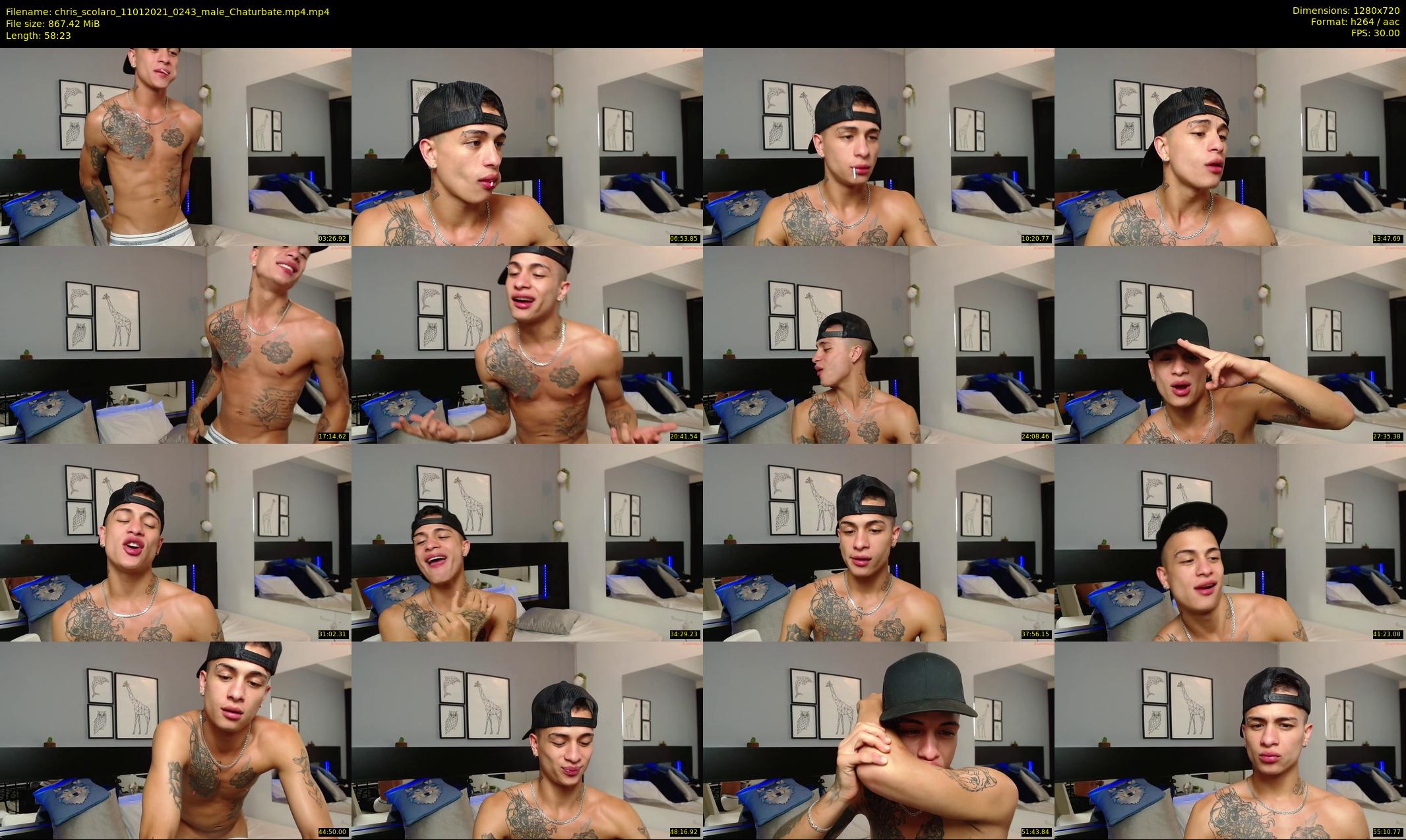 chris_scolaro — 59 minute Chaturbate male cam show recording, 720p, Jan 11, 2021