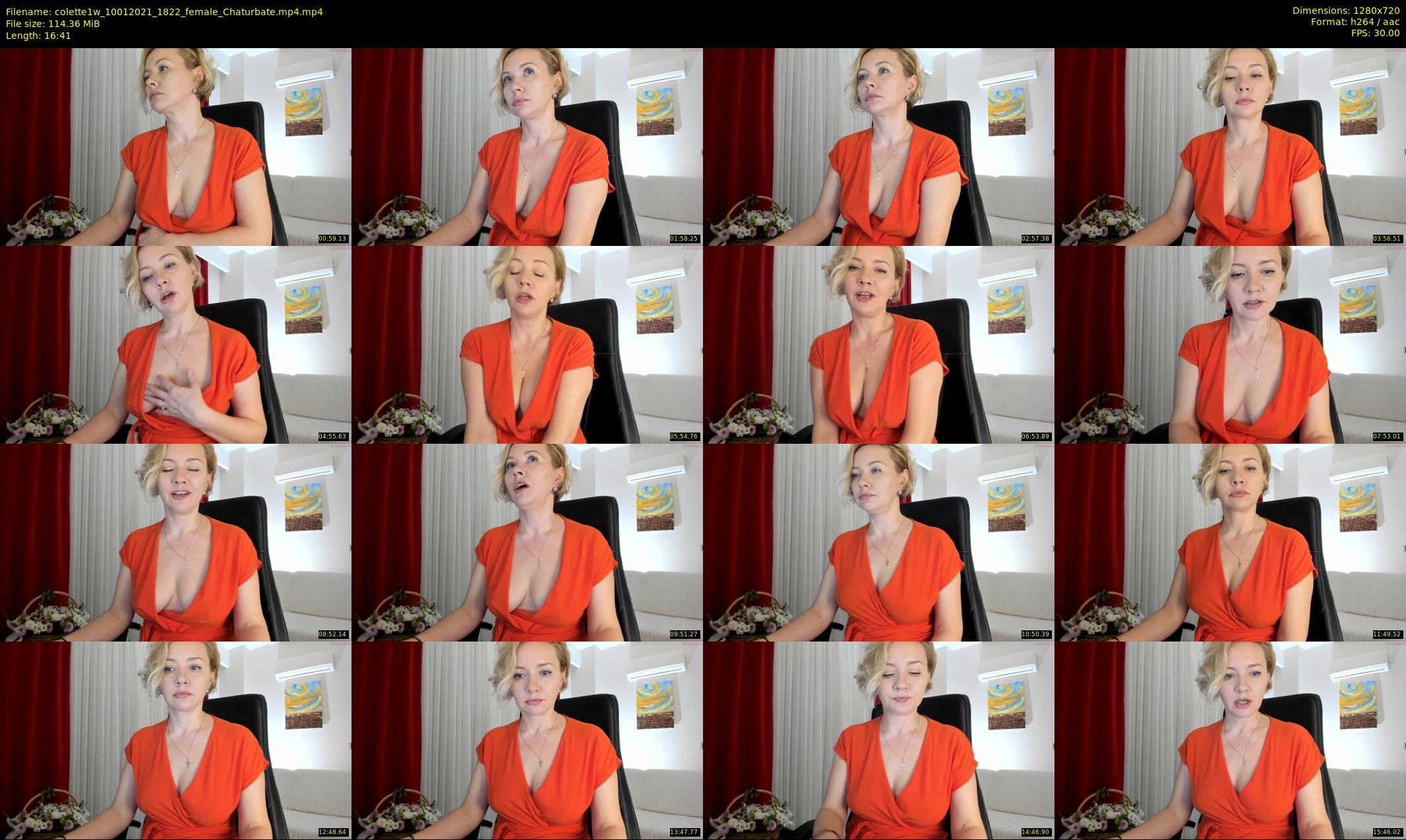 colette1w — 17 minute Chaturbate female cam show recording, 720p, Jan 10, 2021