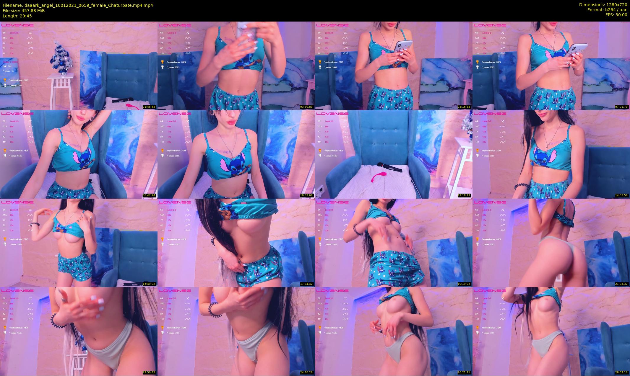 daaark_angel — 30 minute Chaturbate female cam show recording, 720p, Jan 10, 2021