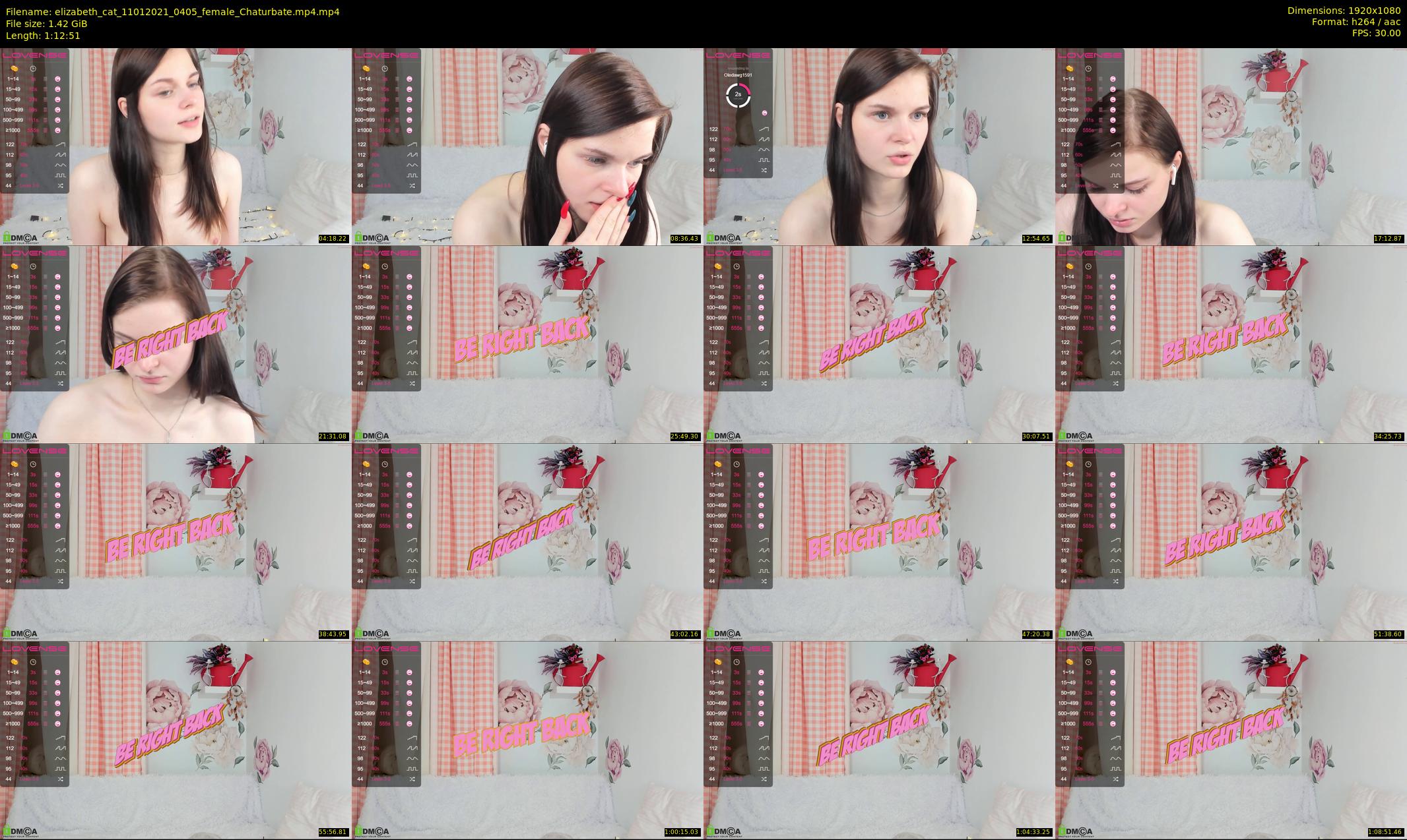 elizabeth_cat — 73 minute Chaturbate female cam show recording, 1080p, Jan 11, 2021