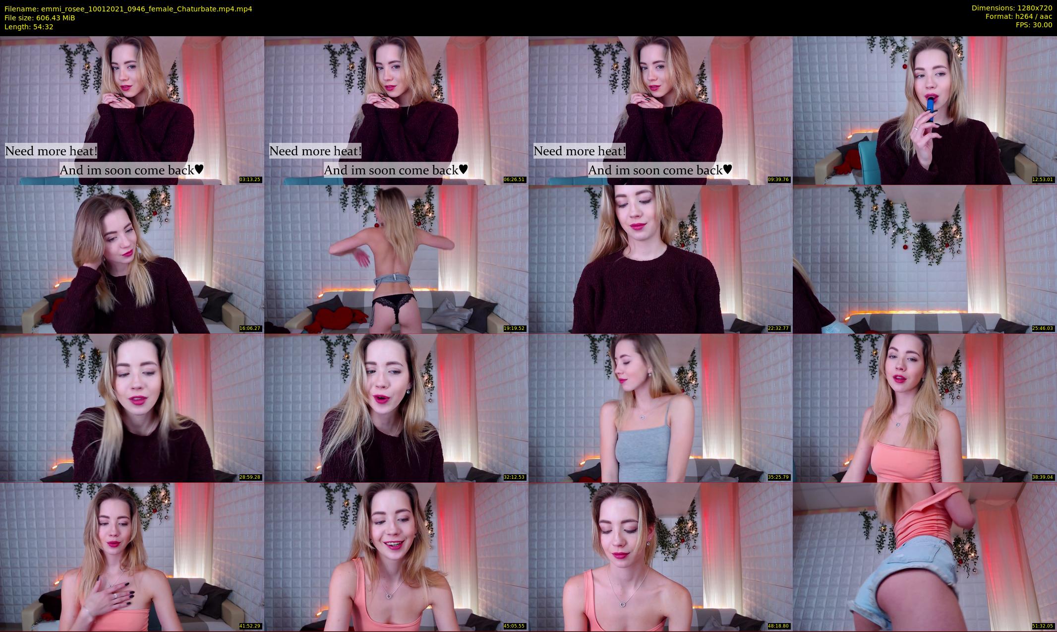 emmi_rosee — 55 minute Chaturbate female cam show recording, 720p, Jan 10, 2021