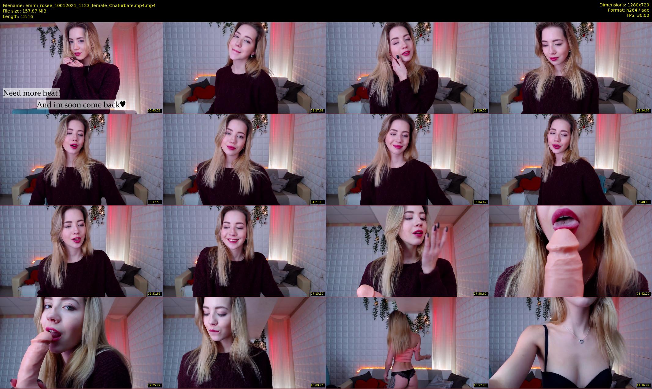 emmi_rosee — 13 minute Chaturbate female cam show recording, 720p, Jan 10, 2021
