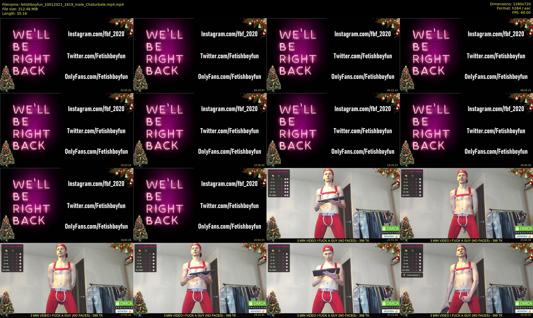 fetishboyfun — 36 minute Chaturbate male cam show recording, 720p, Jan 10, 2021