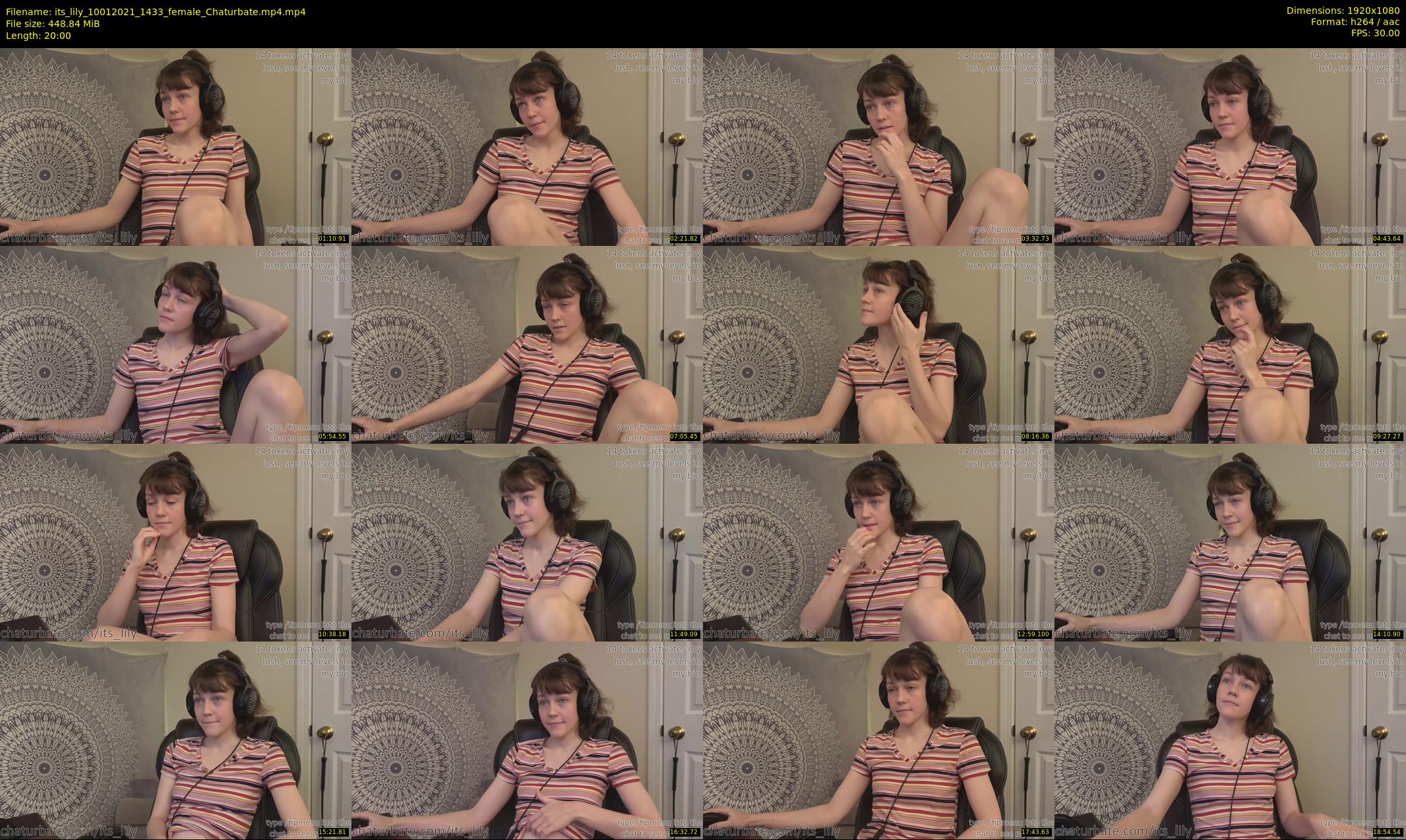 its_lily — 20 minute Chaturbate female cam show recording, 1080p, Jan 10, 2021