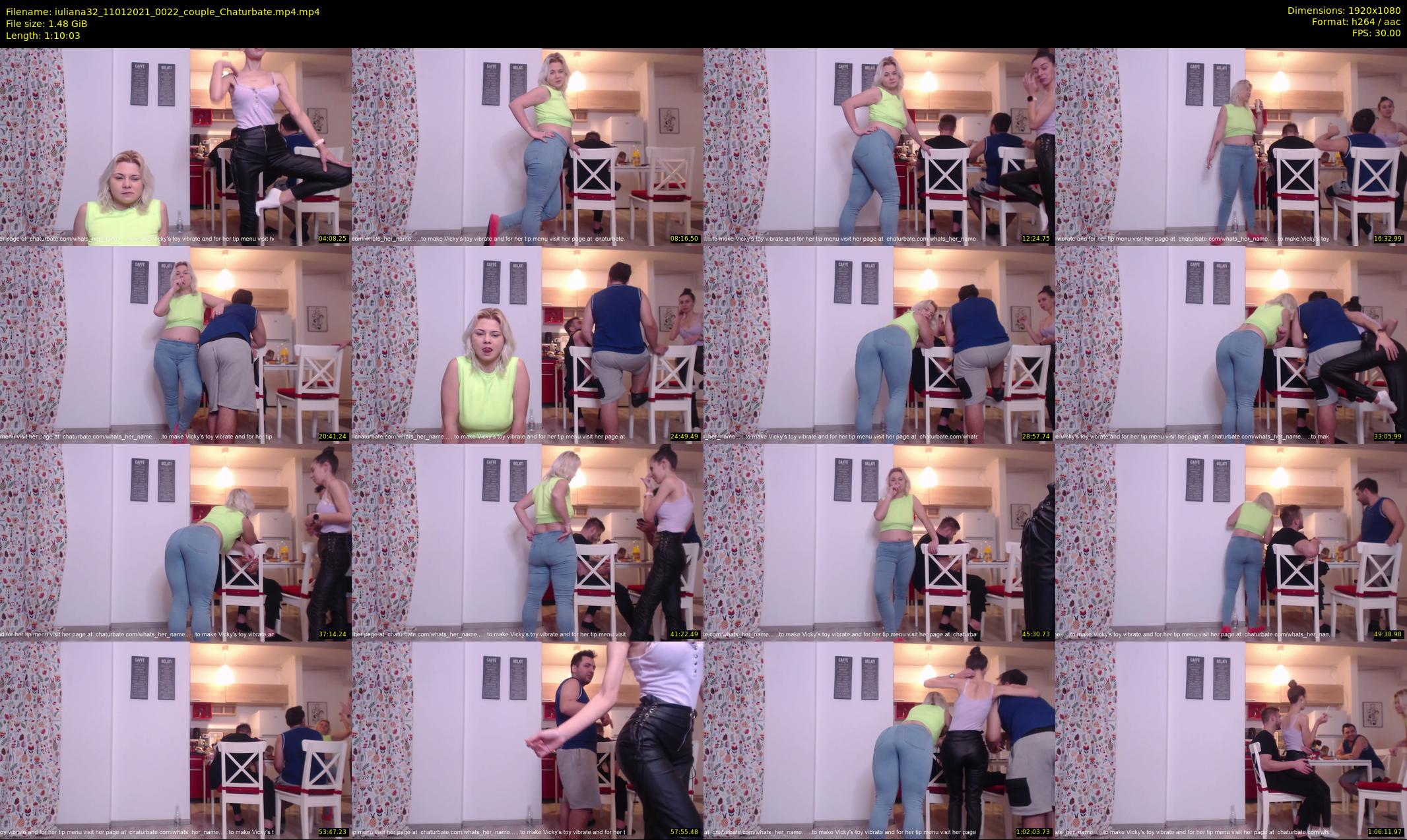 iuliana32 — 71 minute Chaturbate couple cam show recording, 1080p, Jan 11, 2021