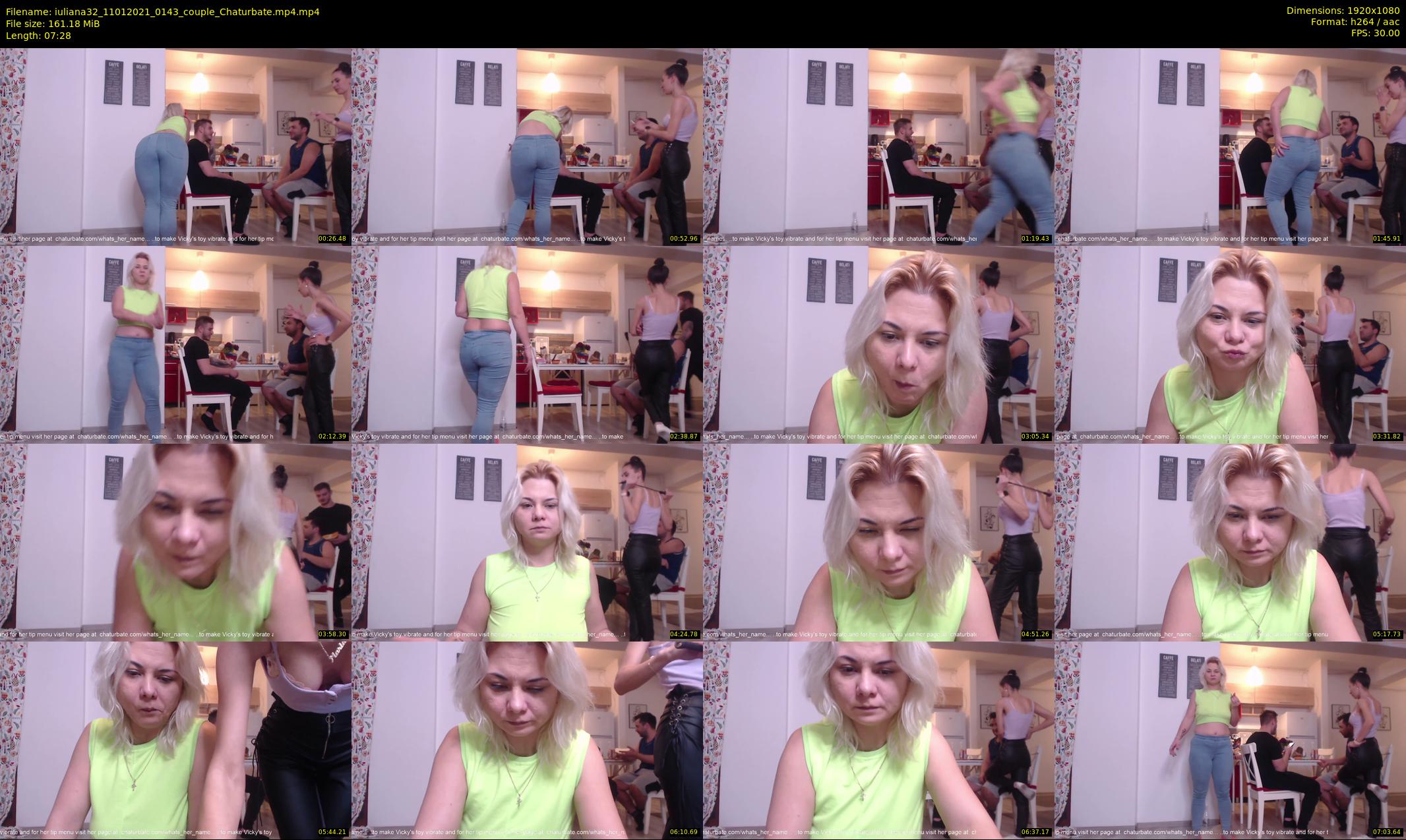 iuliana32 — 8 minute Chaturbate couple cam show recording, 1080p, Jan 11, 2021