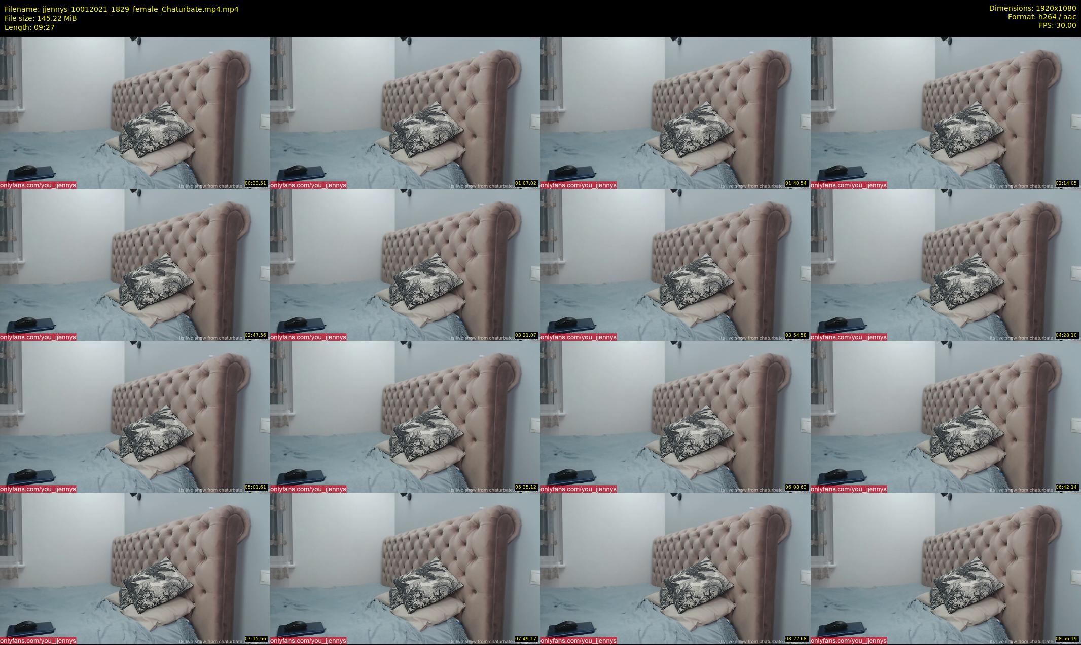 jjennys — 10 minute Chaturbate female cam show recording, 1080p, Jan 10, 2021