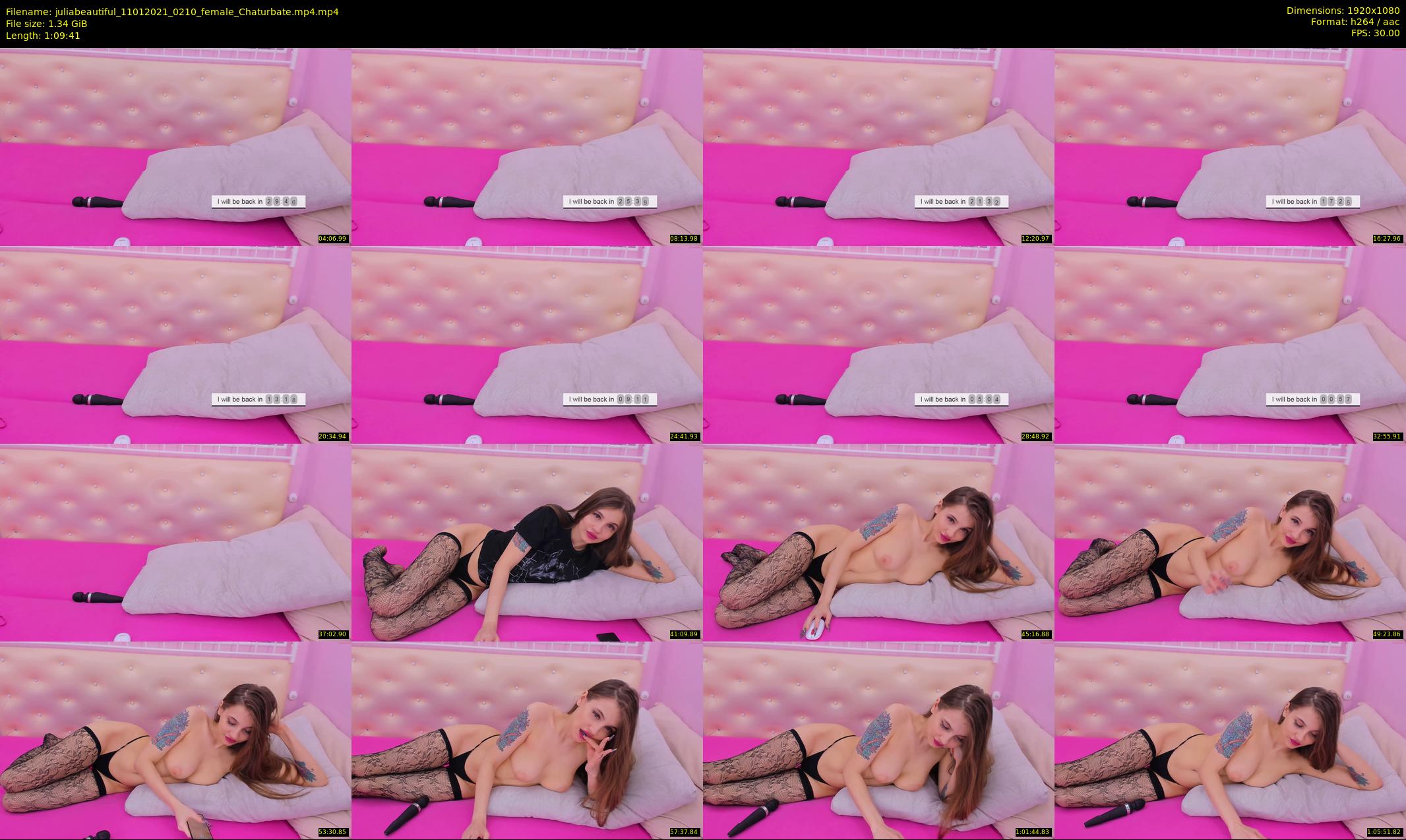 juliabeautiful — 70 minute Chaturbate female cam show recording, 1080p, Jan 11, 2021