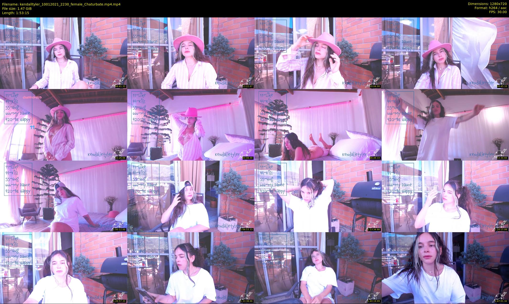 kendalltyler — 114 minute Chaturbate female cam show recording, 720p, Jan 10, 2021