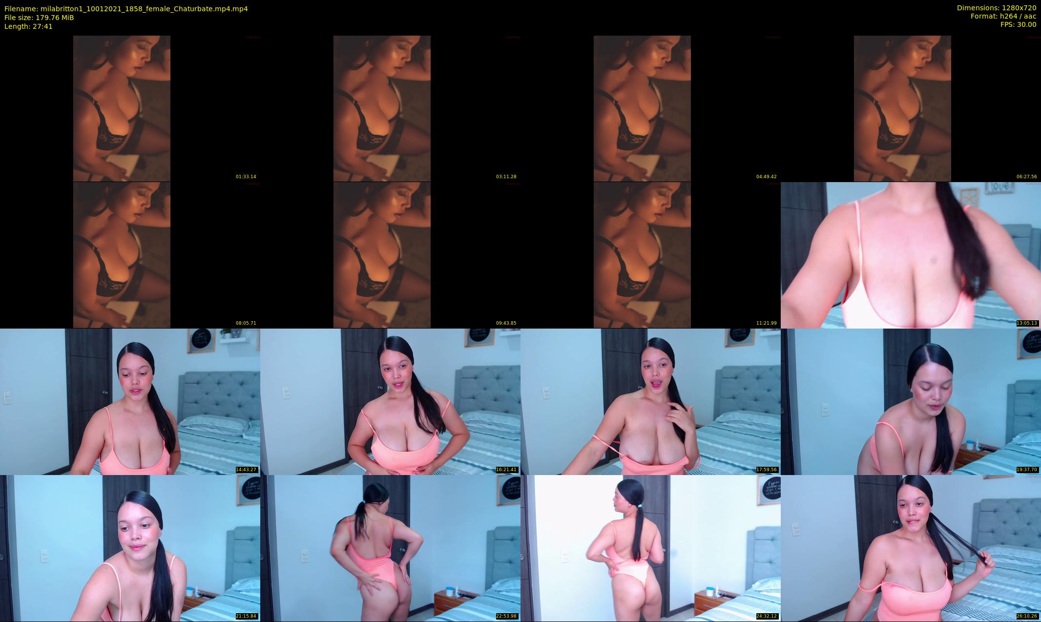 milabritton1 — 28 minute Chaturbate female cam show recording, 720p, Jan 10, 2021