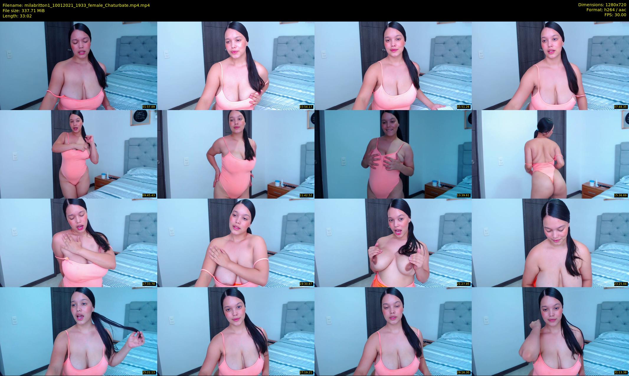 milabritton1 — 34 minute Chaturbate female cam show recording, 720p, Jan 10, 2021