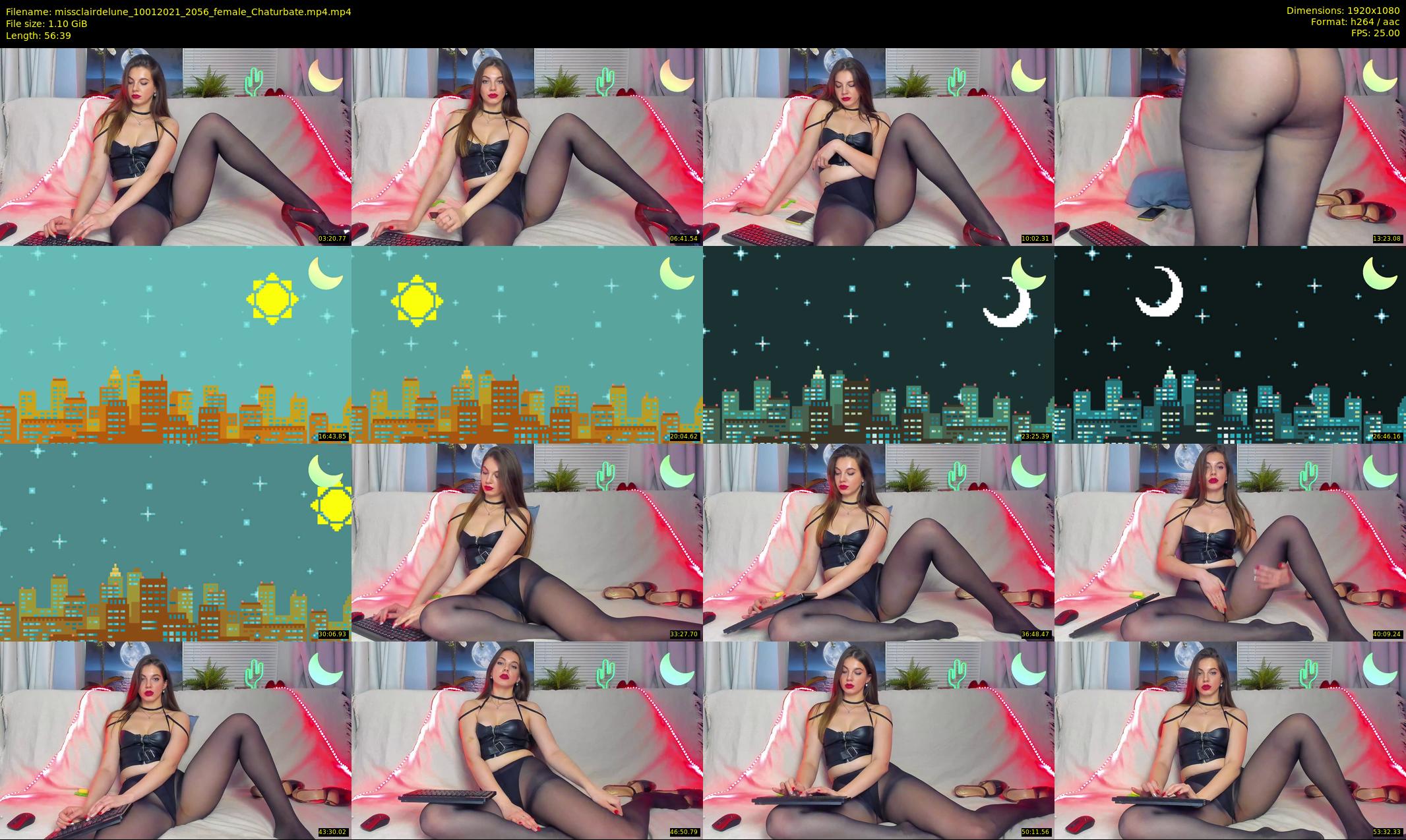 missclairdelune — 57 minute Chaturbate female cam show recording, 1080p, Jan 10, 2021
