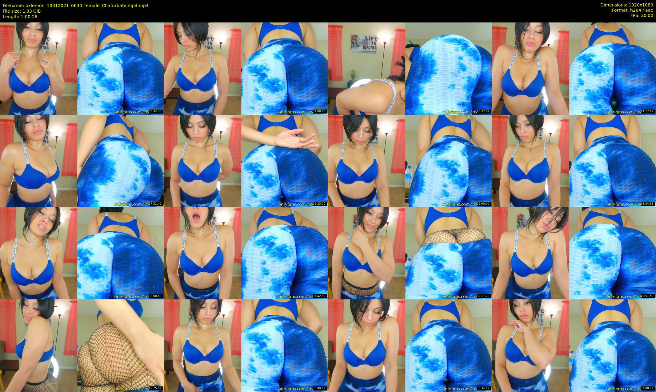 oxlemon — 61 minute Chaturbate female cam show recording, 1080p, Jan 10, 2021