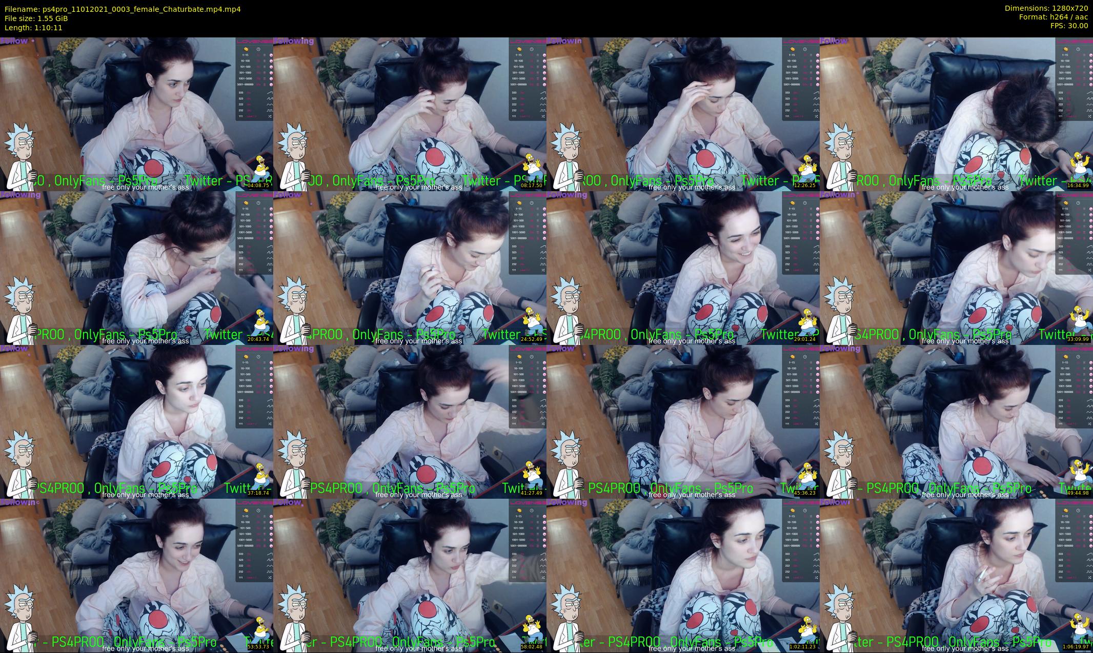ps4pro — 71 minute Chaturbate female cam show recording, 720p, Jan 11, 2021