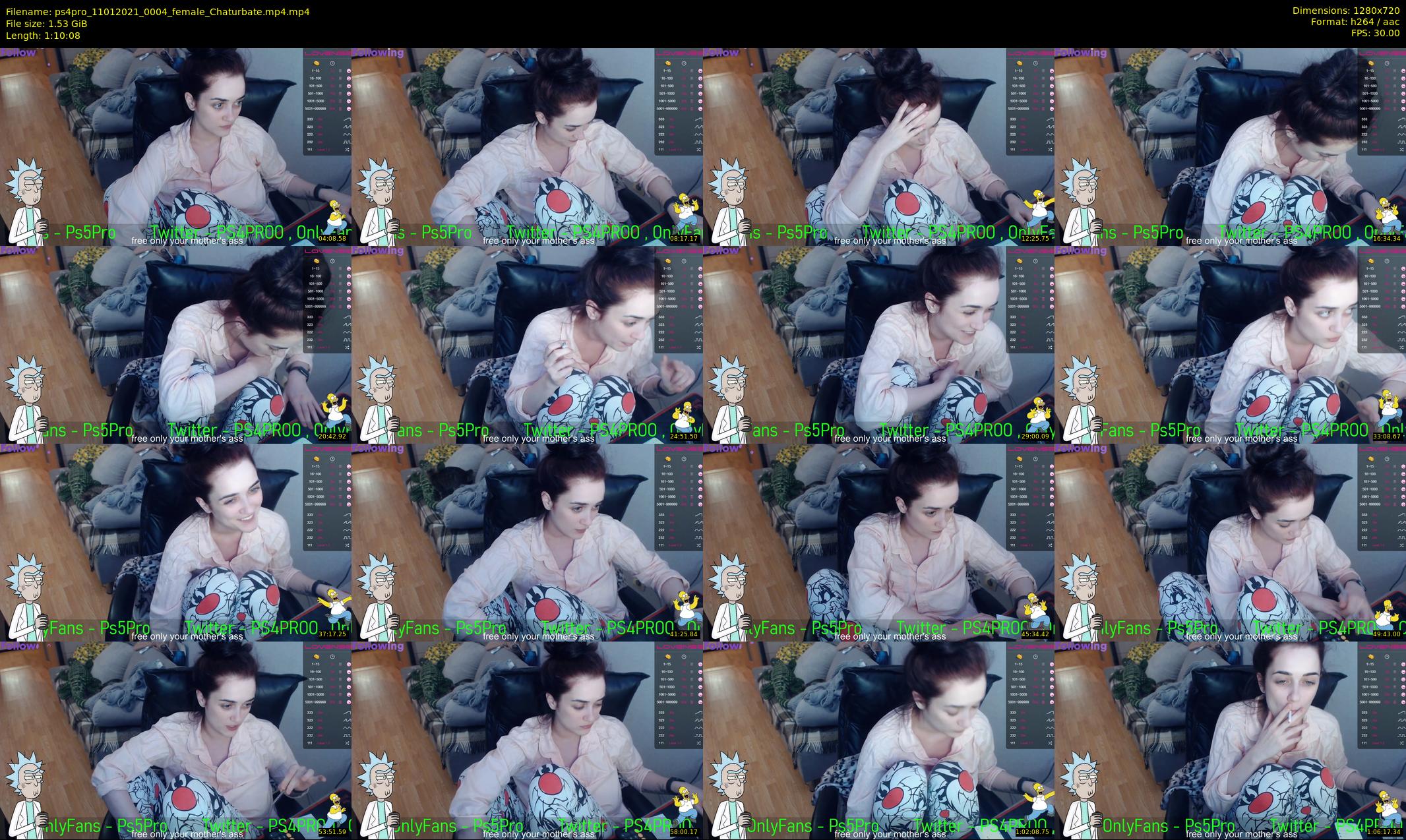 ps4pro — 71 minute Chaturbate female cam show recording, 720p, Jan 11, 2021