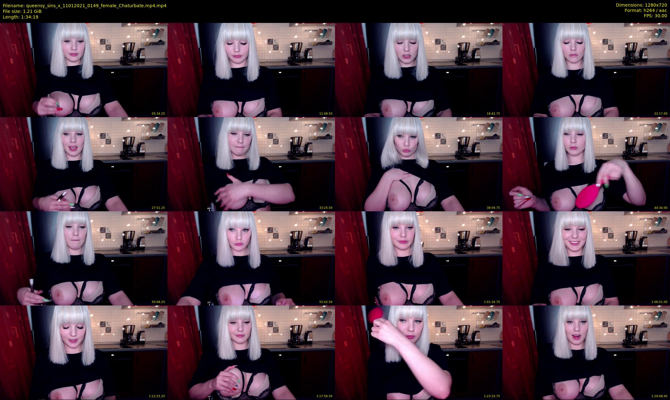 queensy_sins_x — 95 minute Chaturbate female cam show recording, 720p, Jan 11, 2021