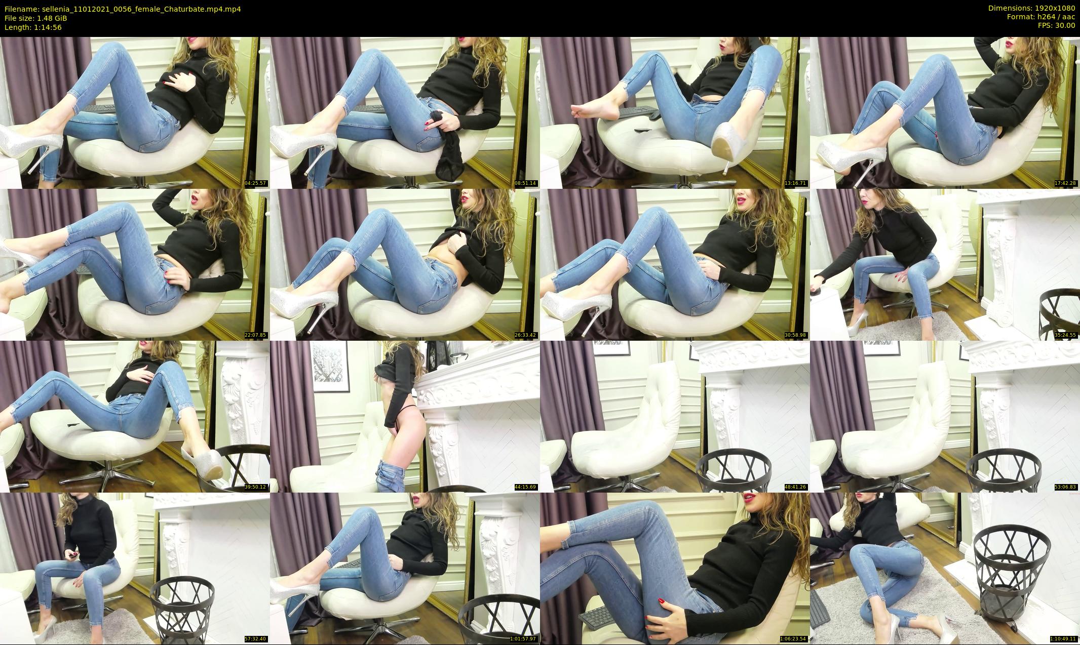 sellenia — 75 minute Chaturbate female cam show recording, 1080p, Jan 11, 2021