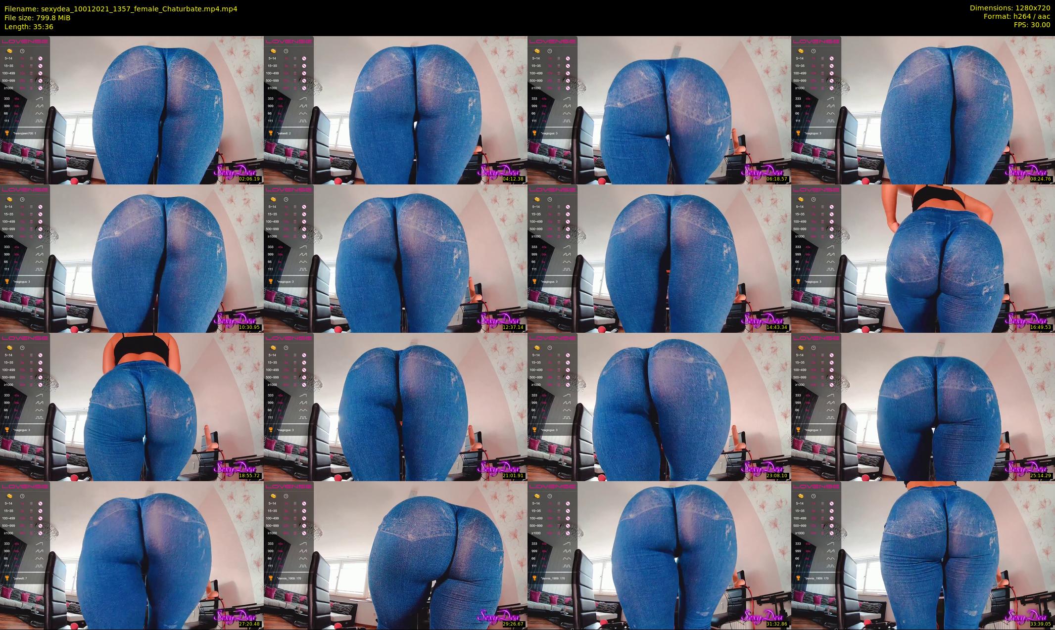 sexydea — 36 minute Chaturbate female cam show recording, 720p, Jan 10, 2021