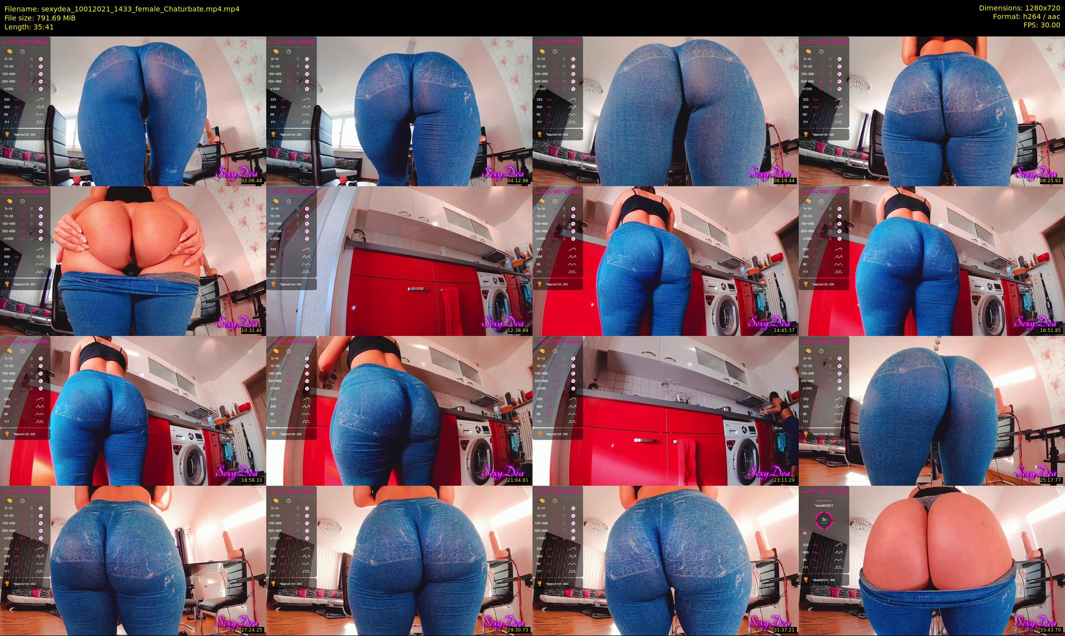 sexydea — 36 minute Chaturbate female cam show recording, 720p, Jan 10, 2021
