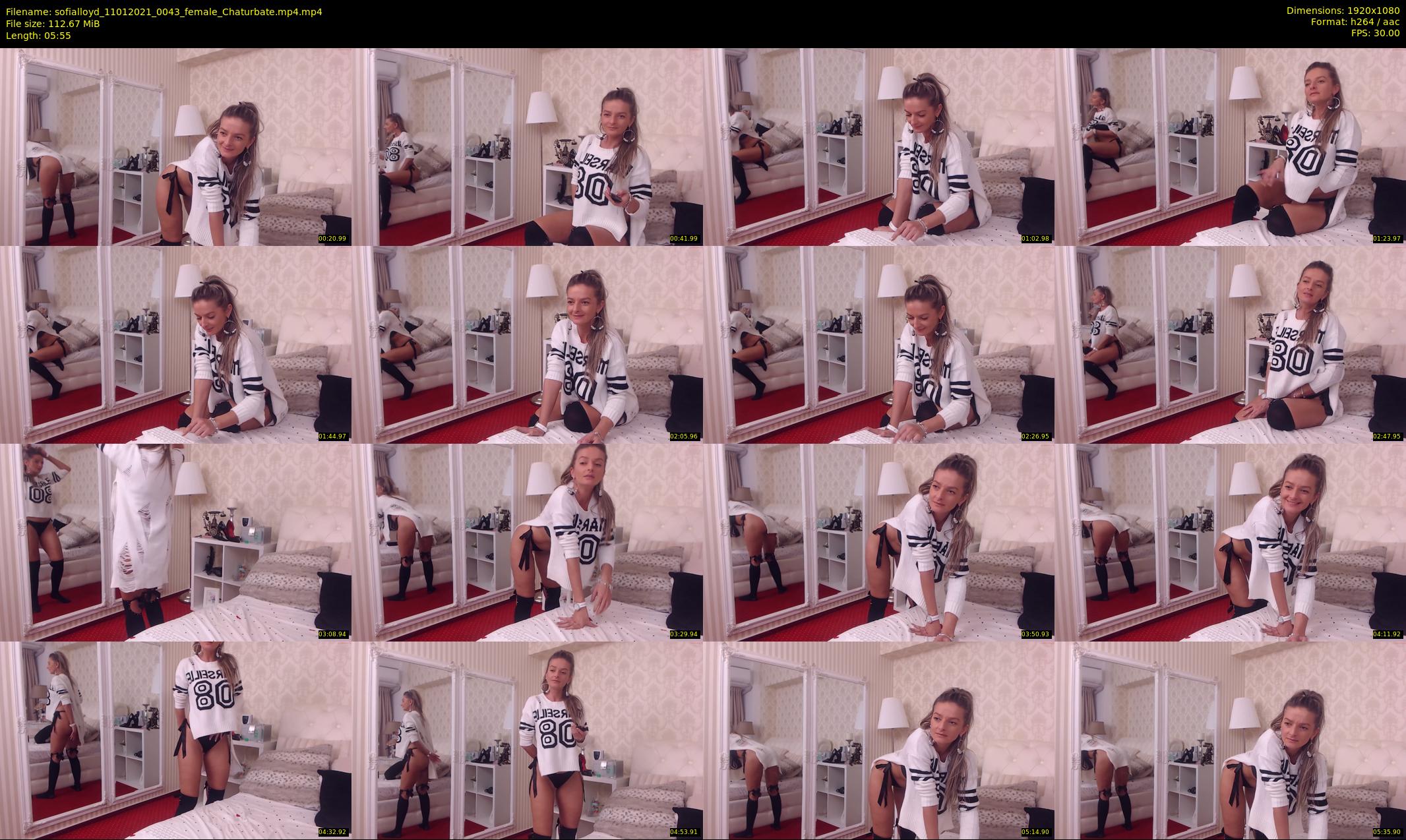 sofialloyd — 6 minute Chaturbate female cam show recording, 1080p, Jan 11, 2021