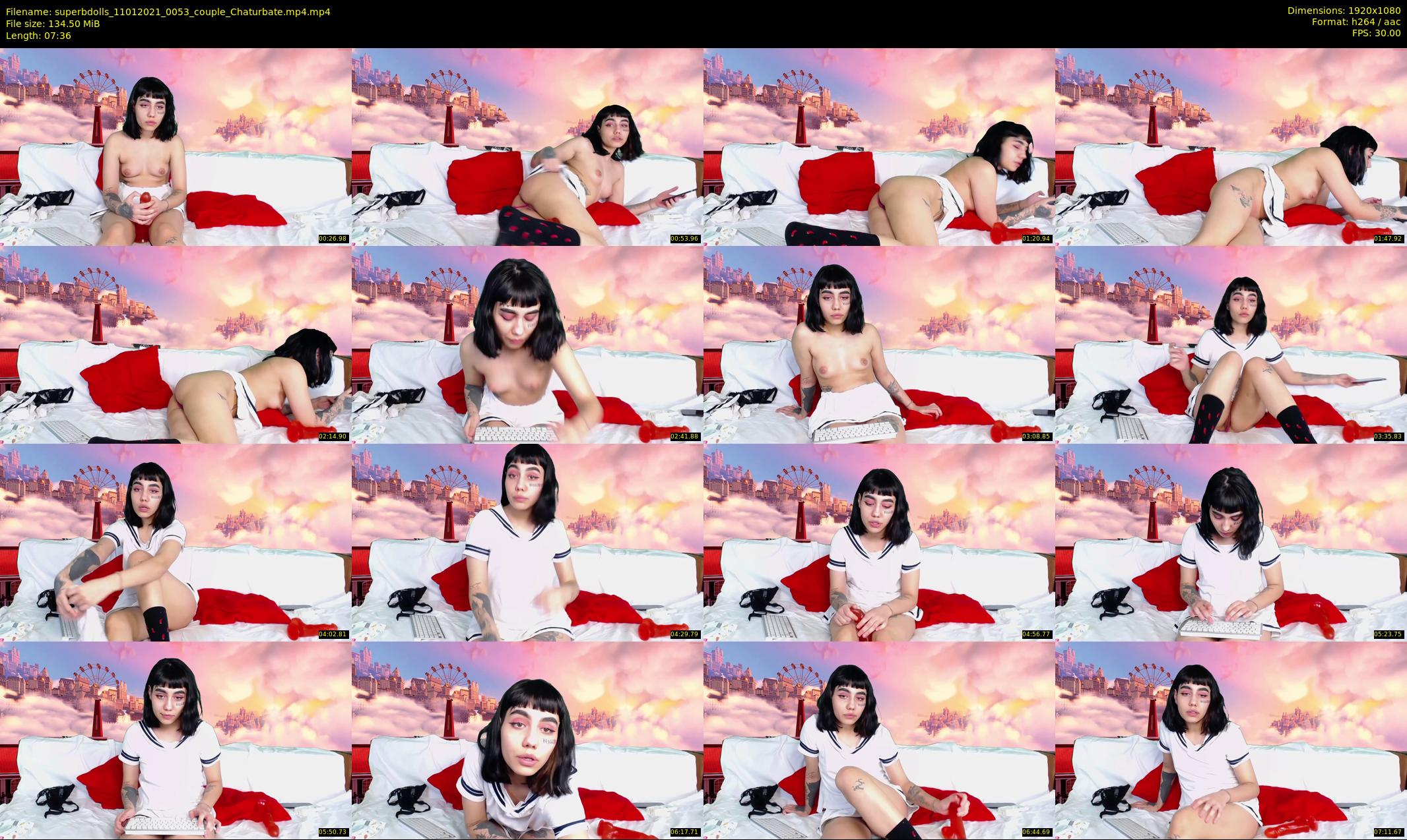 superbdolls — 8 minute Chaturbate couple cam show recording, 1080p, Jan 11, 2021