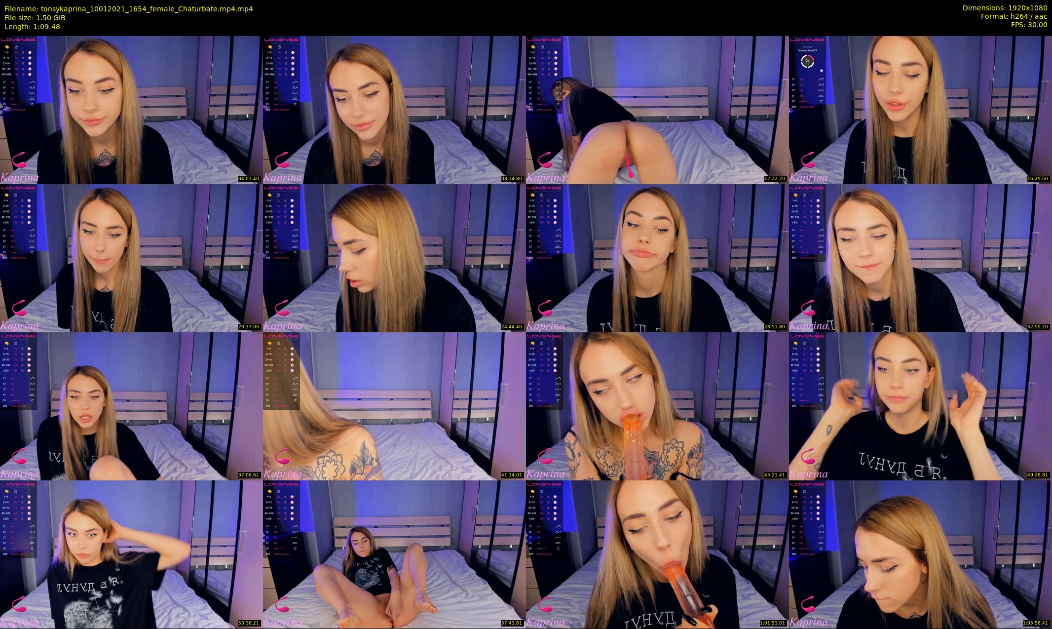tonsykaprina — 70 minute Chaturbate couple cam show recording, 1080p, Jan 10, 2021