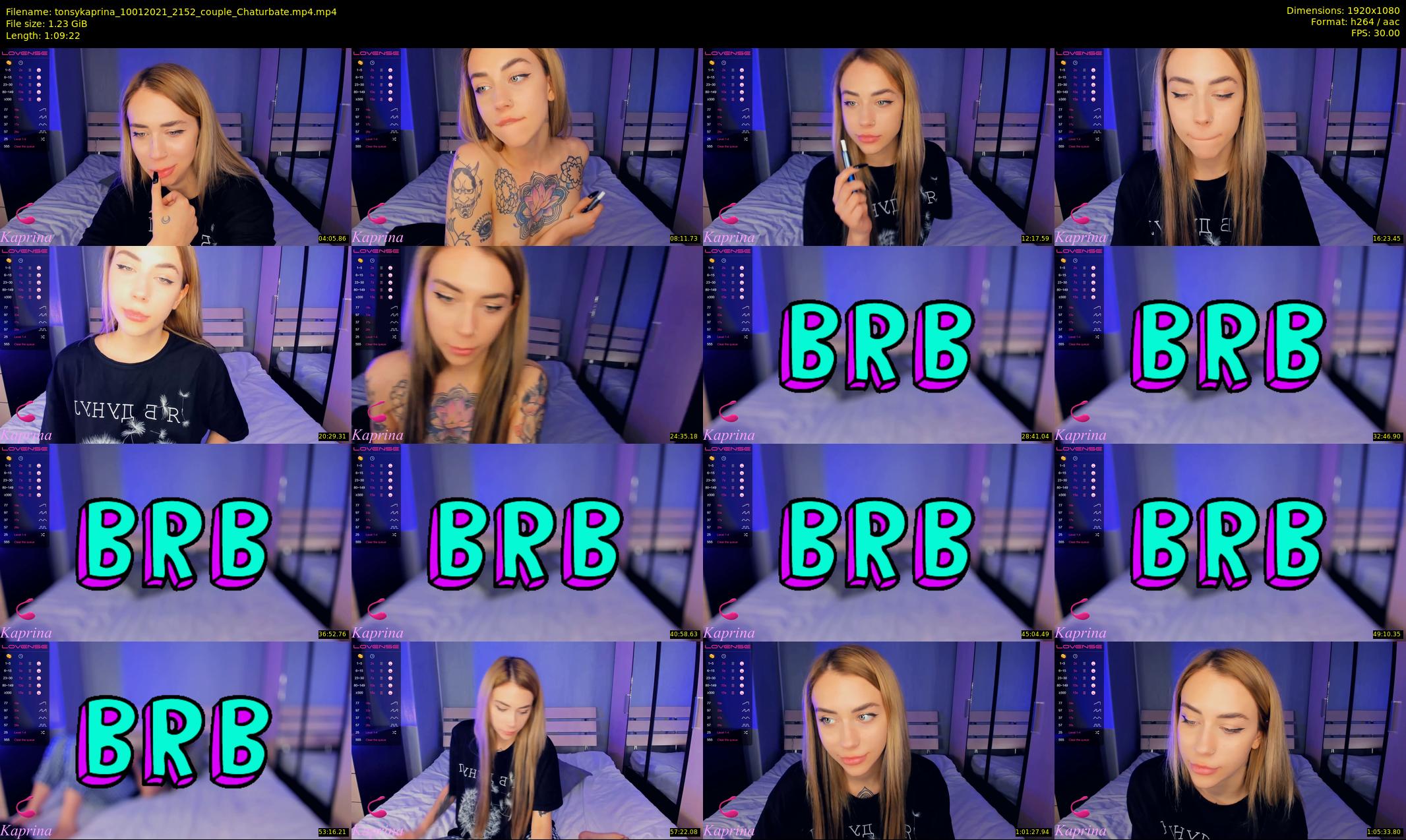 tonsykaprina — 70 minute Chaturbate couple cam show recording, 1080p, Jan 10, 2021