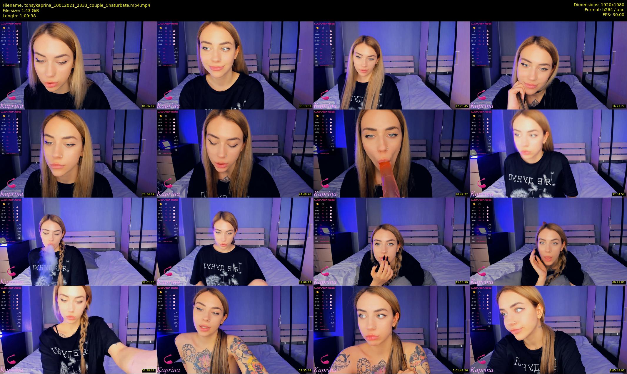 tonsykaprina — 70 minute Chaturbate couple cam show recording, 1080p, Jan 10, 2021