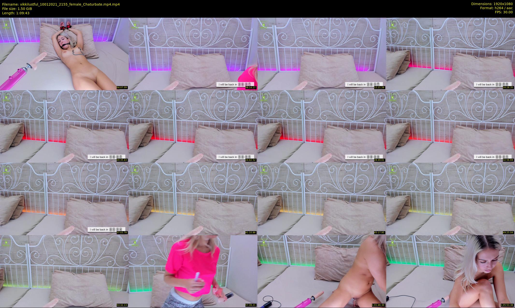 vikkilustful — 70 minute Chaturbate female cam show recording, 1080p, Jan 10, 2021