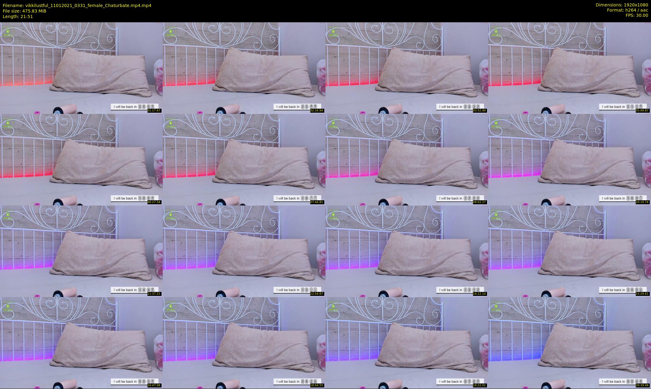 vikkilustful — 22 minute Chaturbate female cam show recording, 1080p, Jan 11, 2021