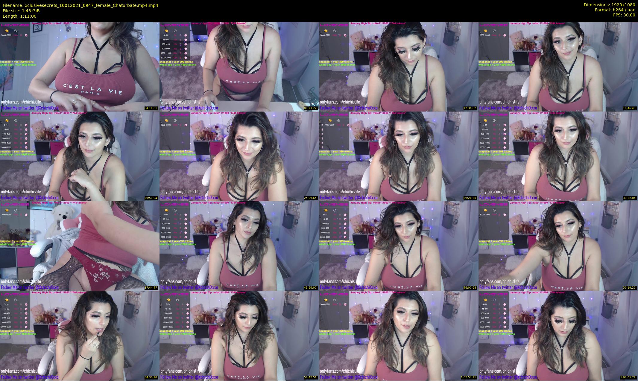 xclusivesecrets — 71 minute Chaturbate female cam show recording, 1080p, Jan 10, 2021