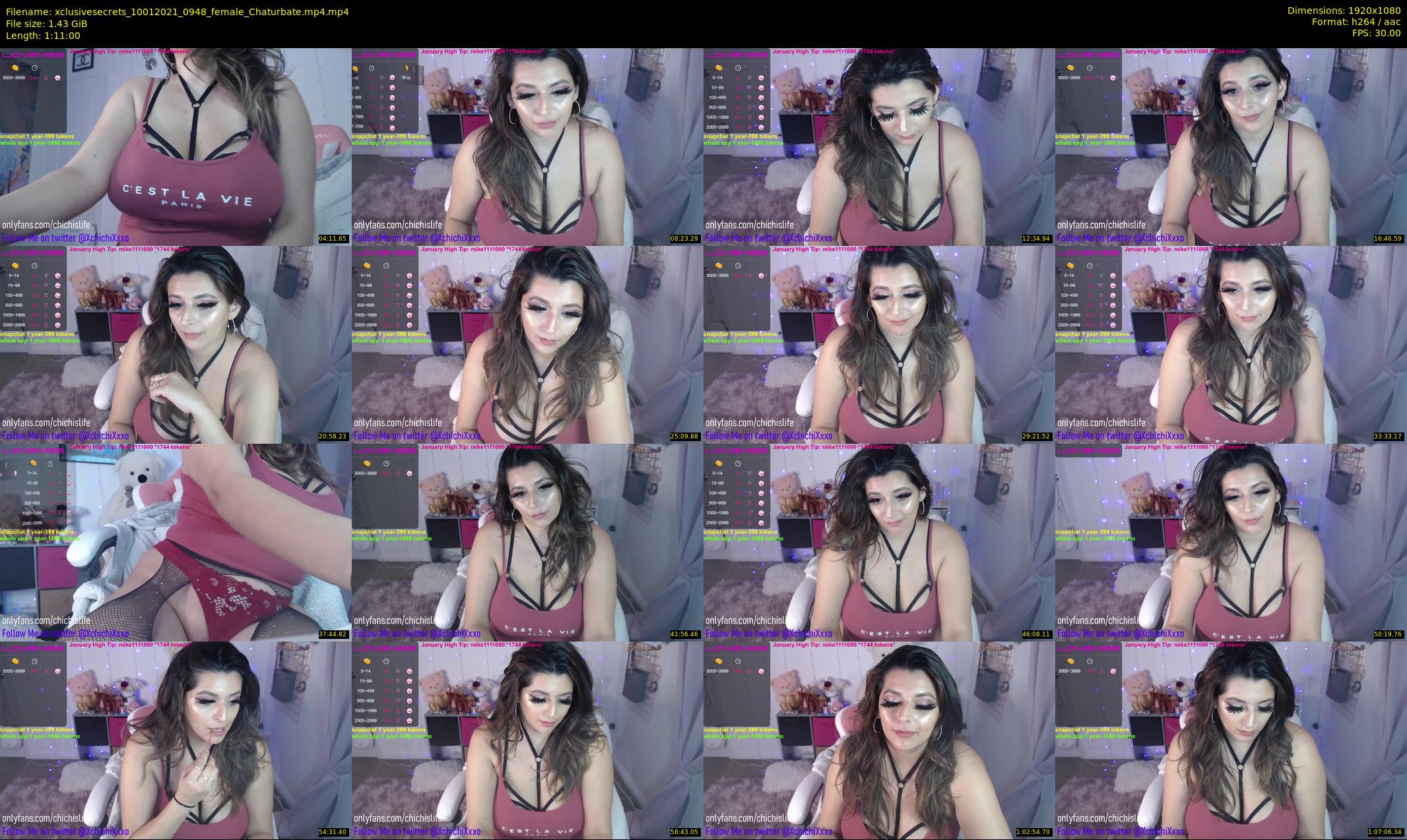 xclusivesecrets — 71 minute Chaturbate female cam show recording, 1080p, Jan 10, 2021