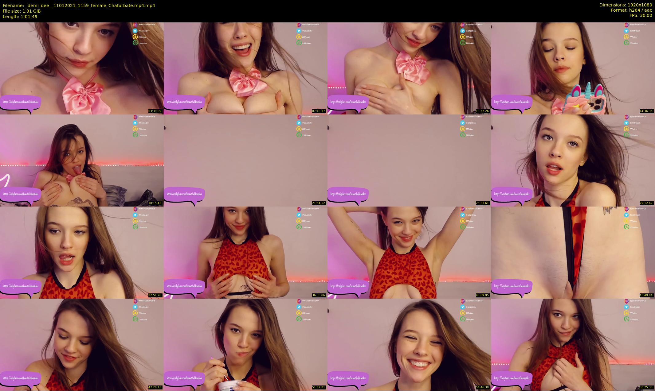 _demi_dee_ — 62 minute Chaturbate female cam show recording, 1080p, Jan 11, 2021