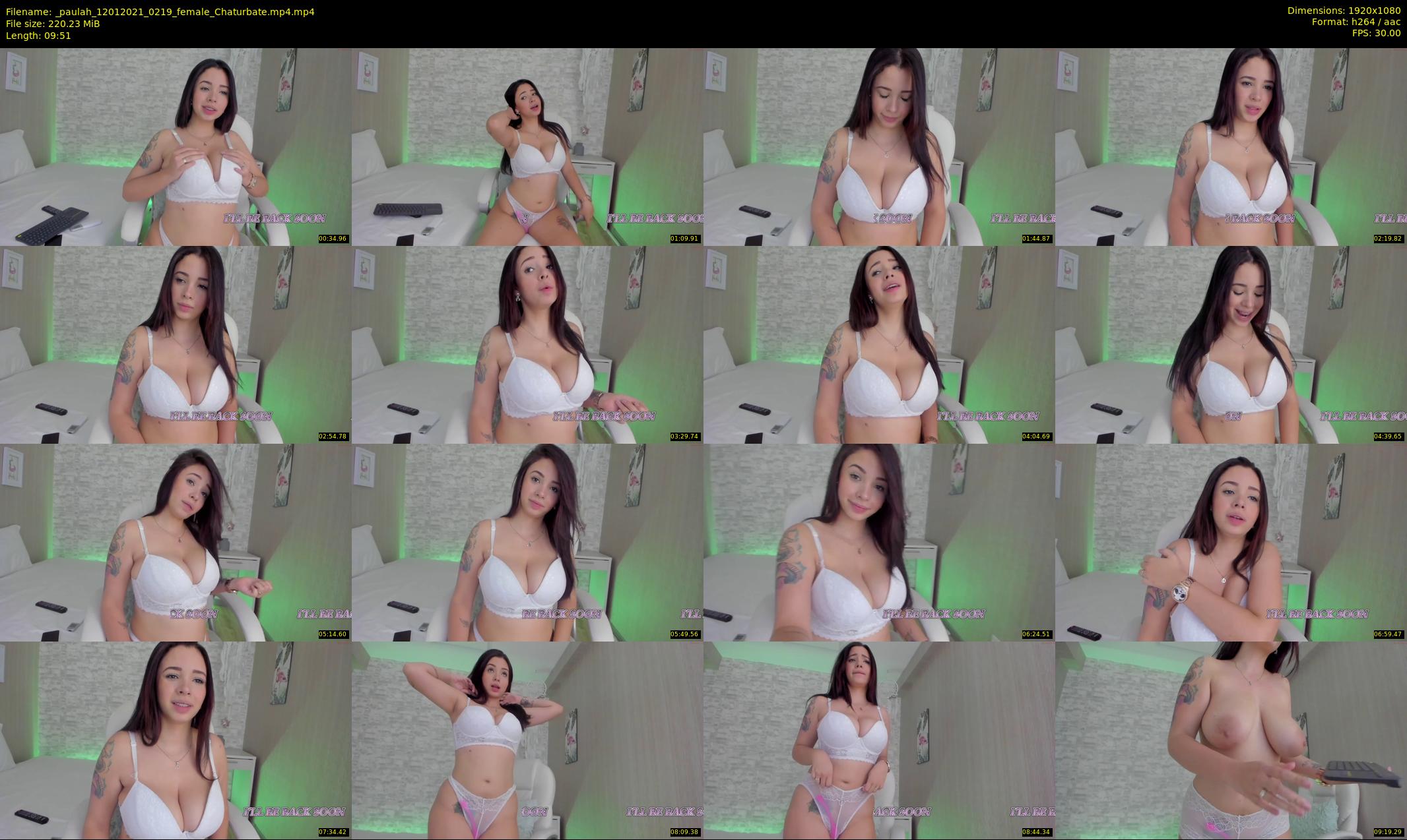 _paulah — 10 minute Chaturbate female cam show recording, 1080p, Jan 12, 2021
