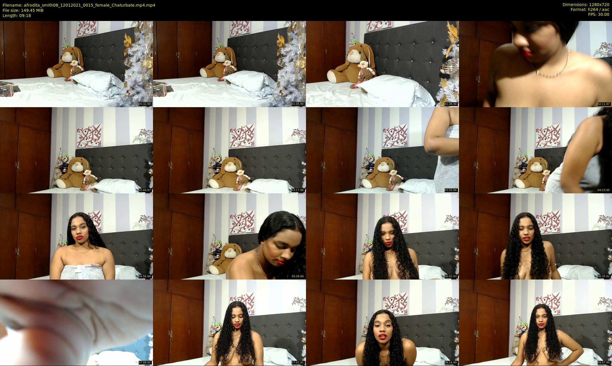 afrodita_smith08 — 10 minute Chaturbate female cam show recording, 720p, Jan 12, 2021